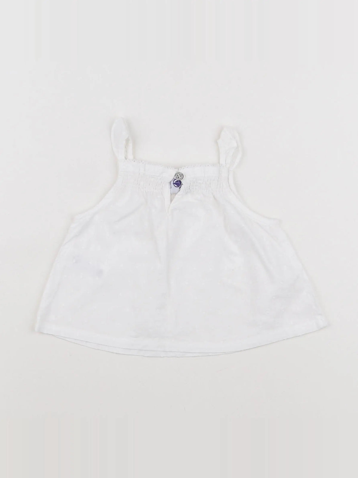 Petit Bateau - blouse blanc - 3 mois