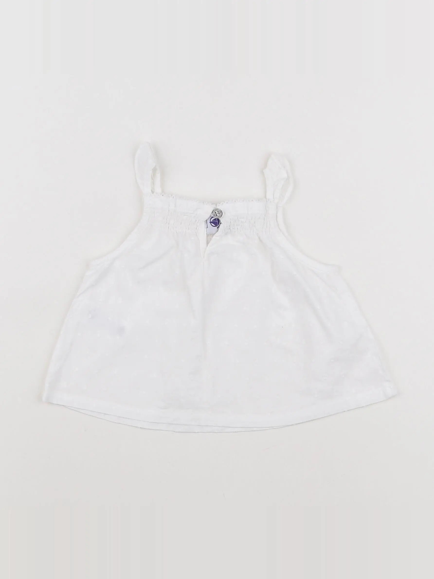 Petit Bateau - blouse blanc - 3 mois