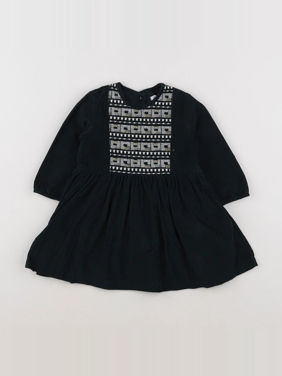 Boutchou - robe vert, or - 12 mois