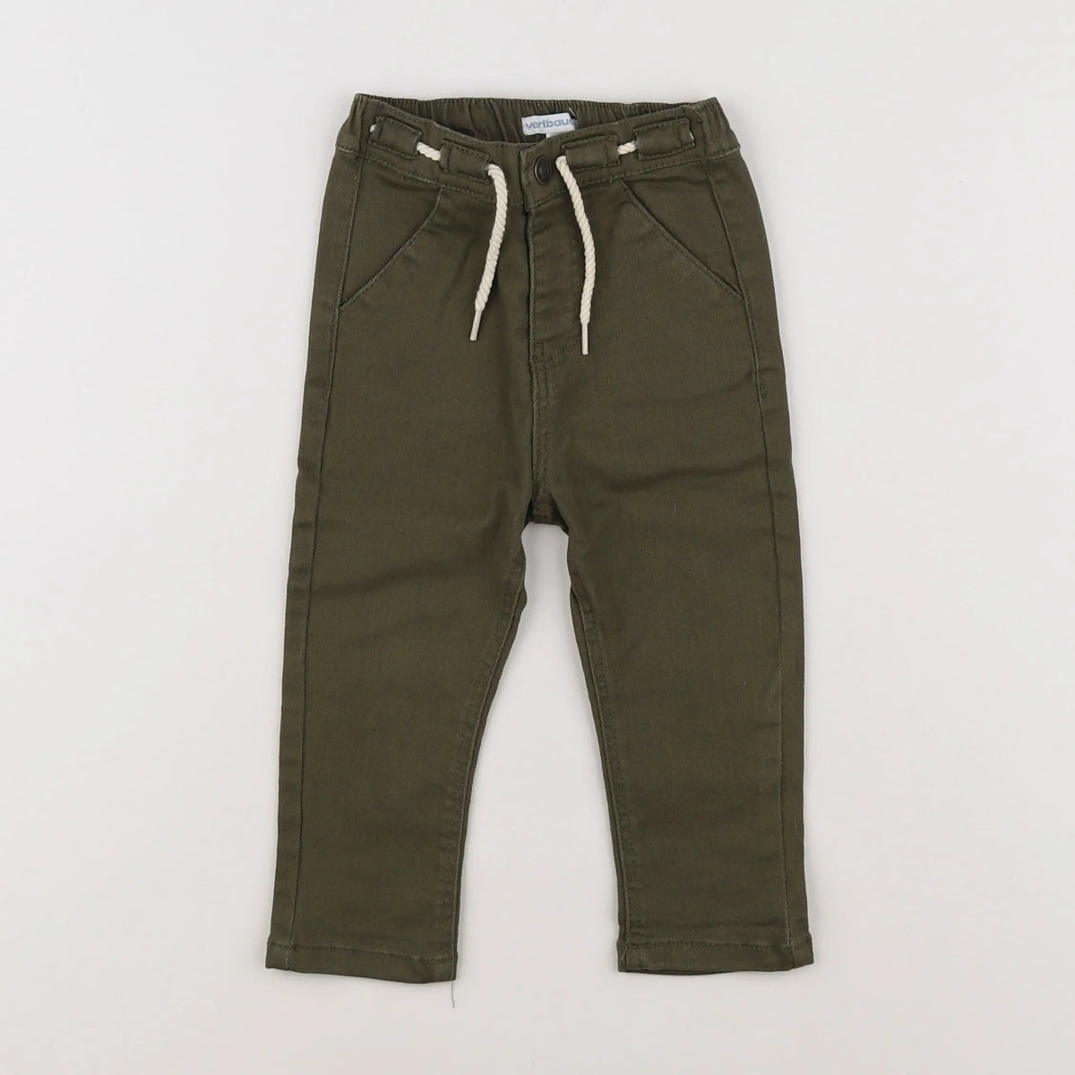 Vertbaudet - pantalon vert - 12 mois