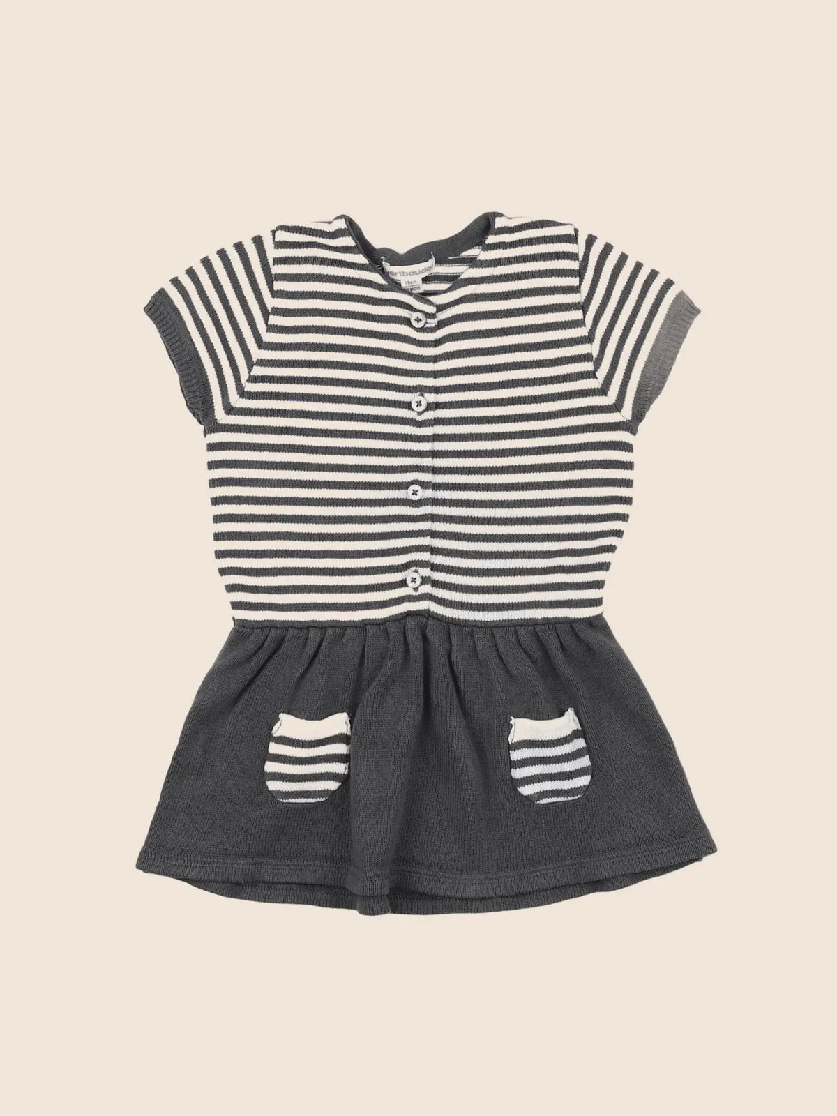 Vertbaudet - robe gris - 2 ans