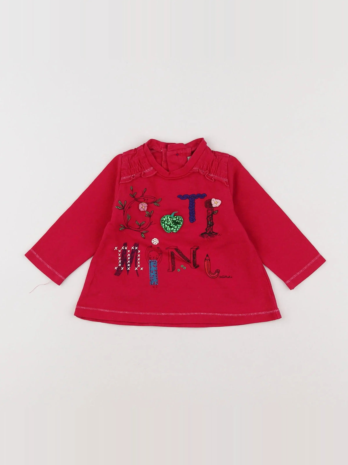 Catimini - tee-shirt rose - 6 mois