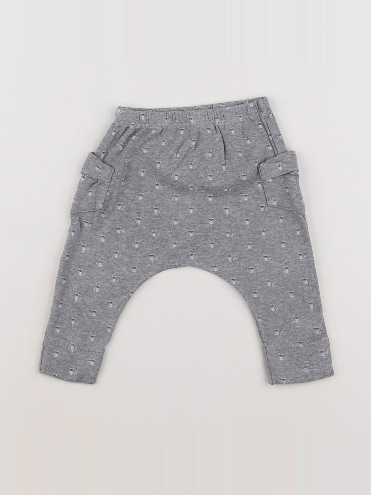 Petit Bateau - sarouel gris - 6 mois