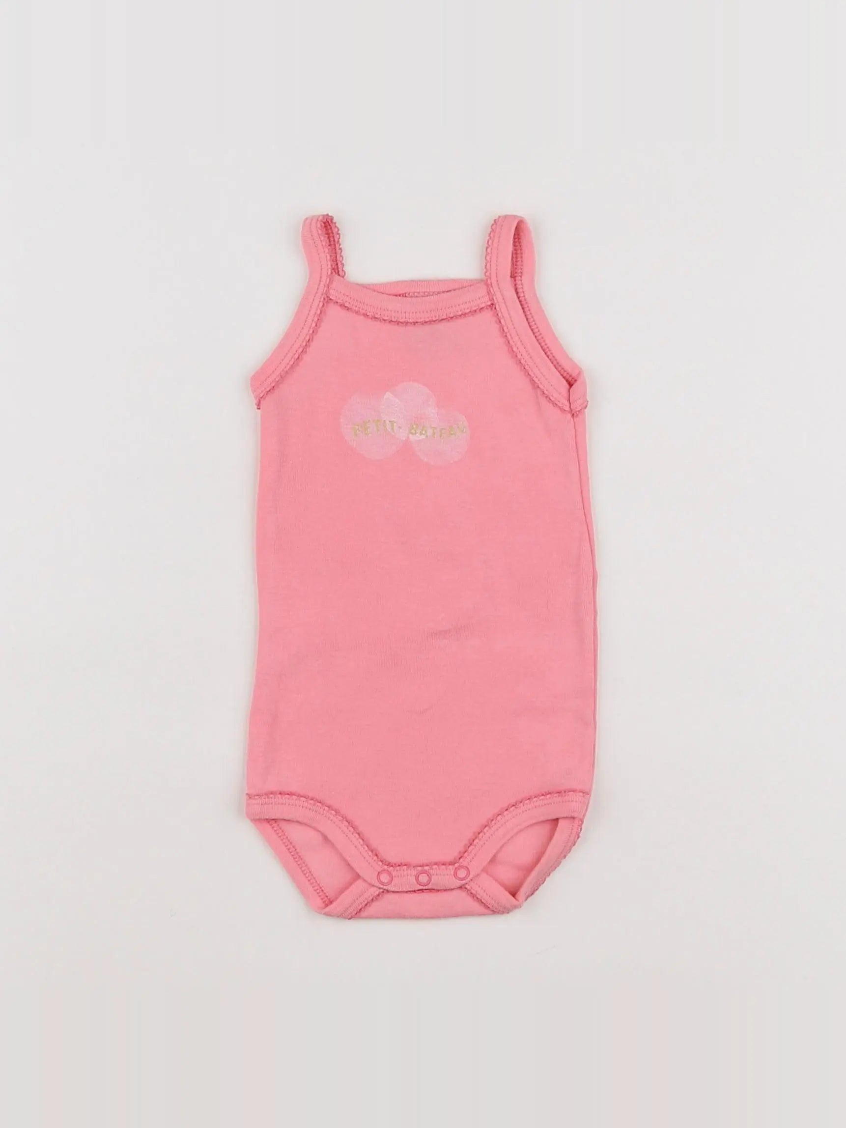Petit Bateau - body rose - 3 mois