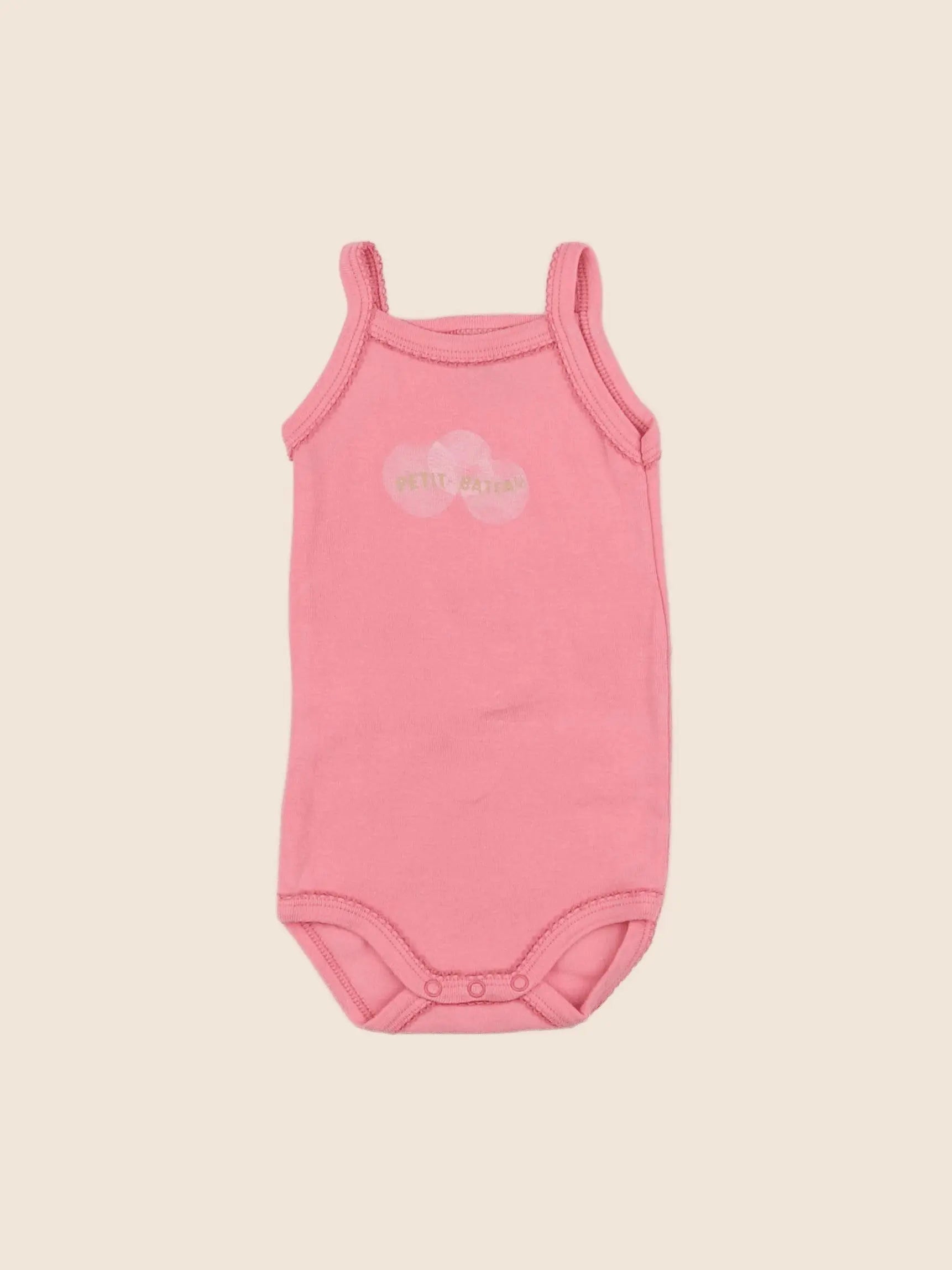 Petit Bateau - body rose - 3 mois