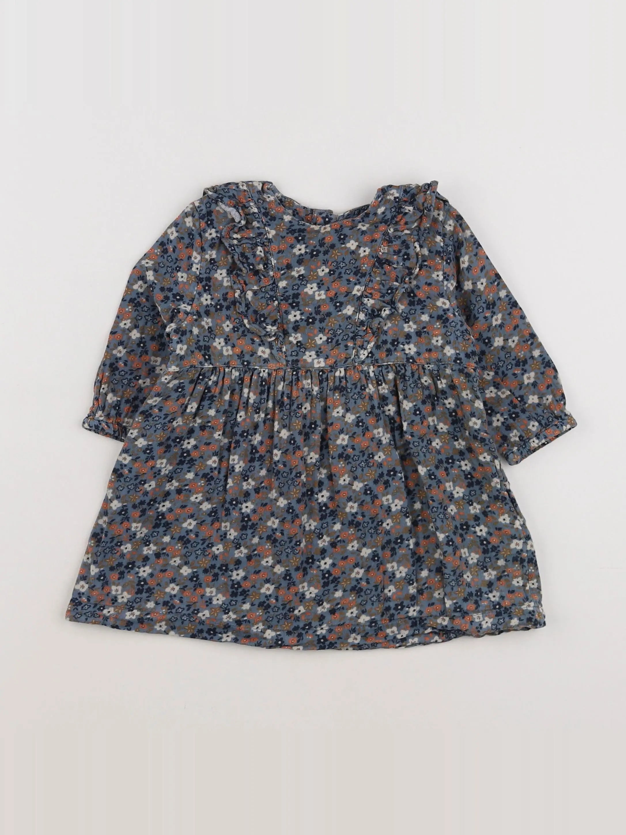 Petit Bateau - robe multicolore - 12 mois