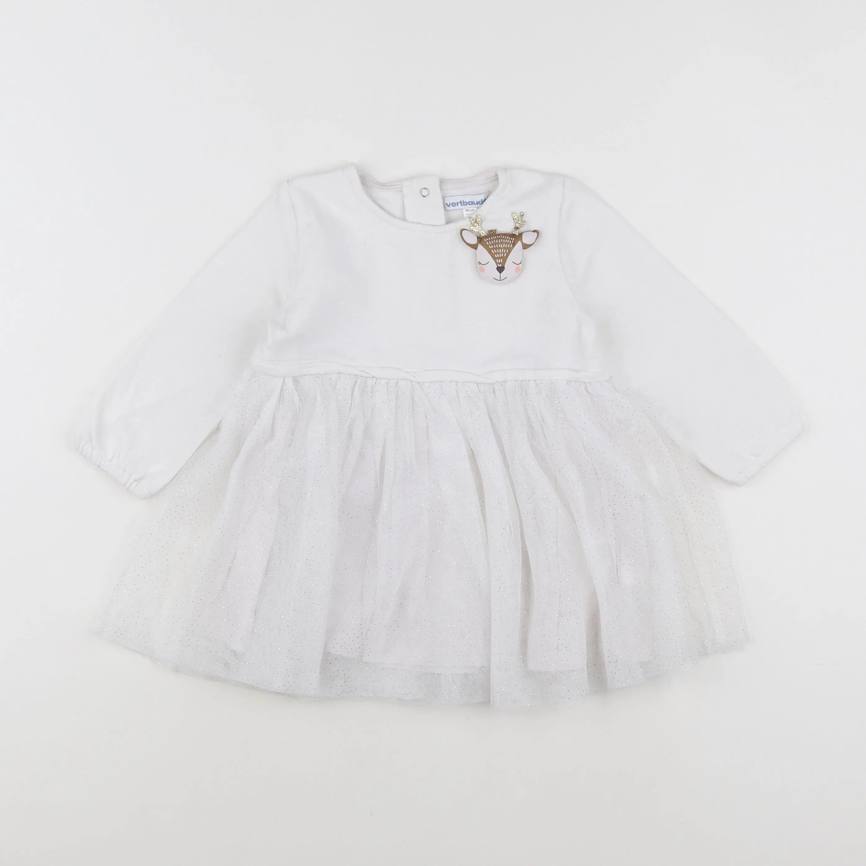 Vertbaudet - robe blanc - 2 ans