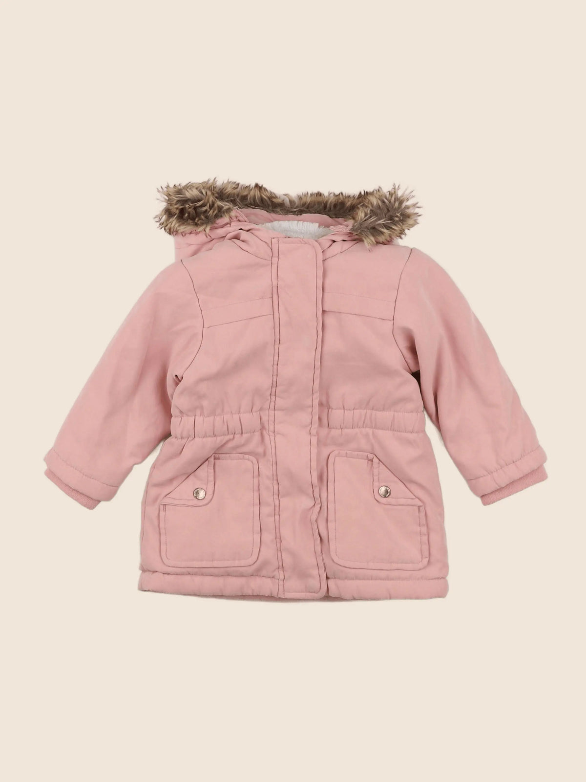 Vertbaudet - parka rose - 18 mois