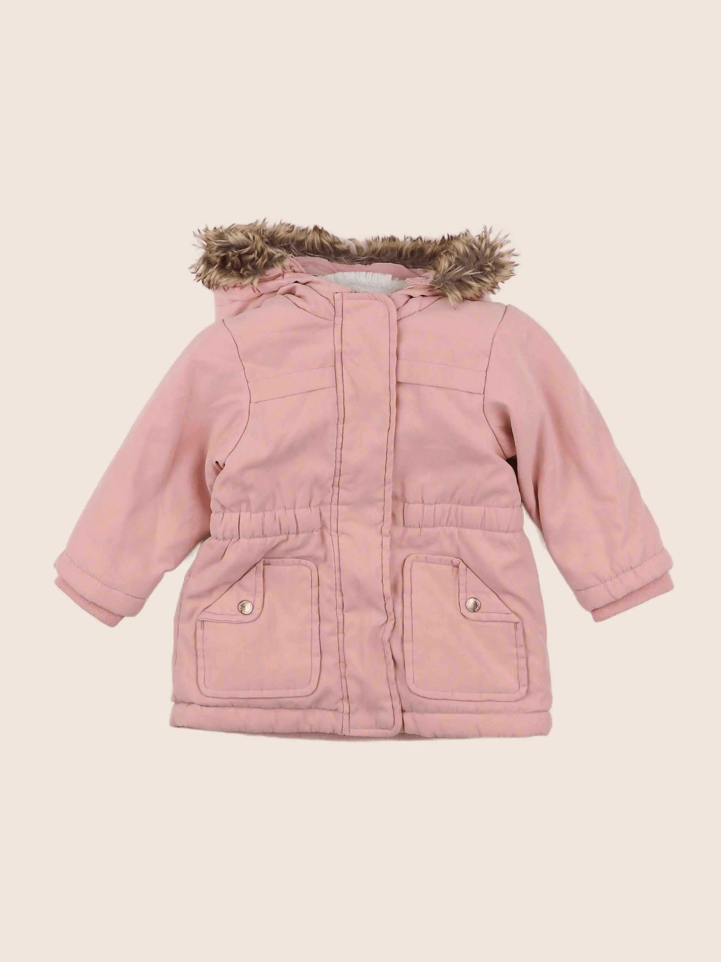 Vertbaudet - parka rose - 18 mois