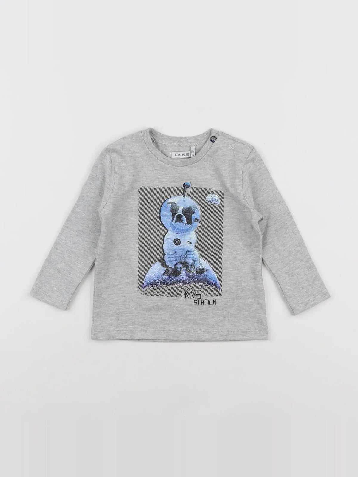 IKKS - tee-shirt gris - 12 mois