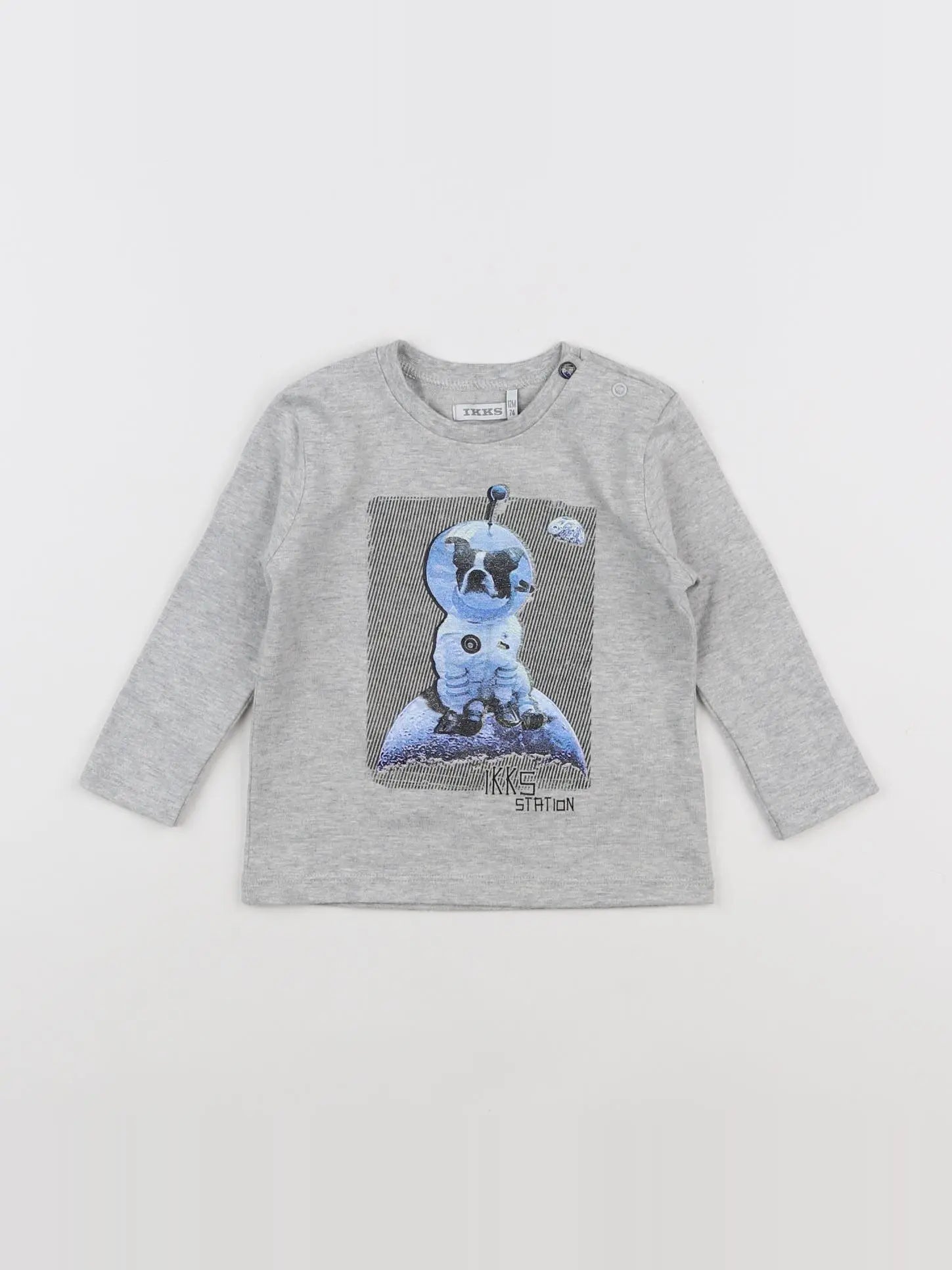 IKKS - tee-shirt gris - 12 mois