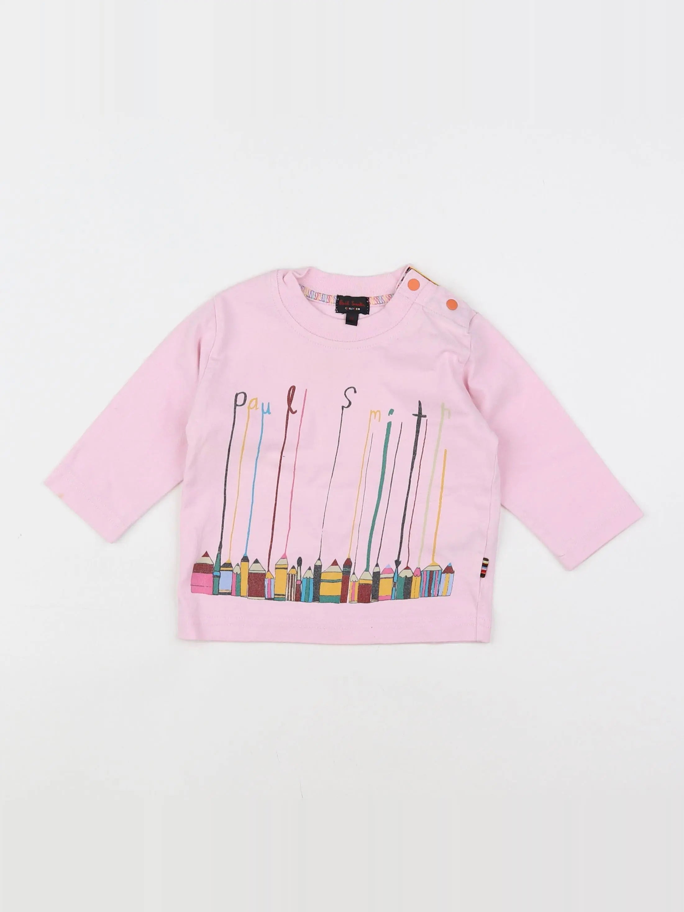 Paul Smith - tee-shirt rose - 0 mois