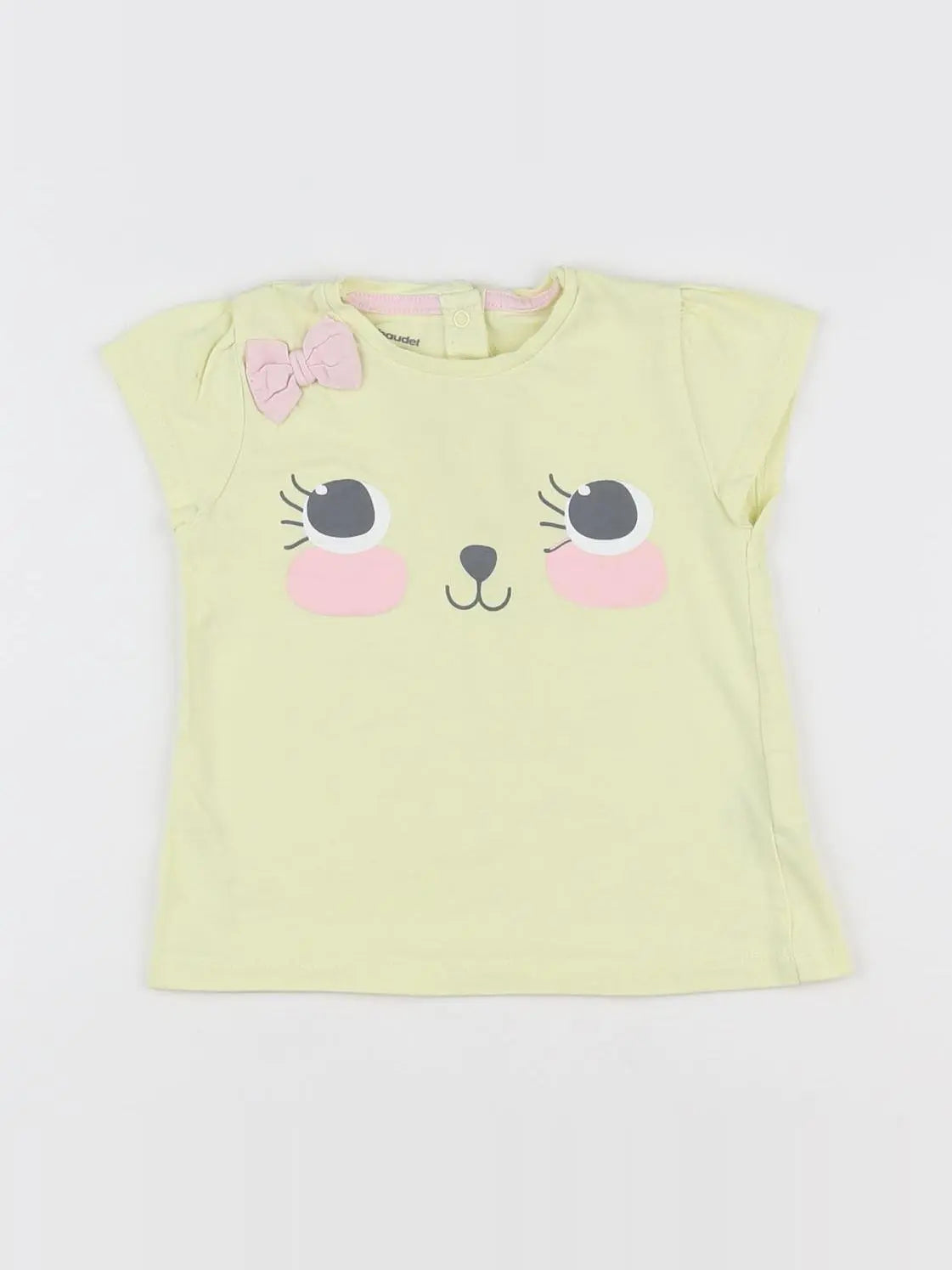 Vertbaudet - tee-shirt jaune - 18 mois