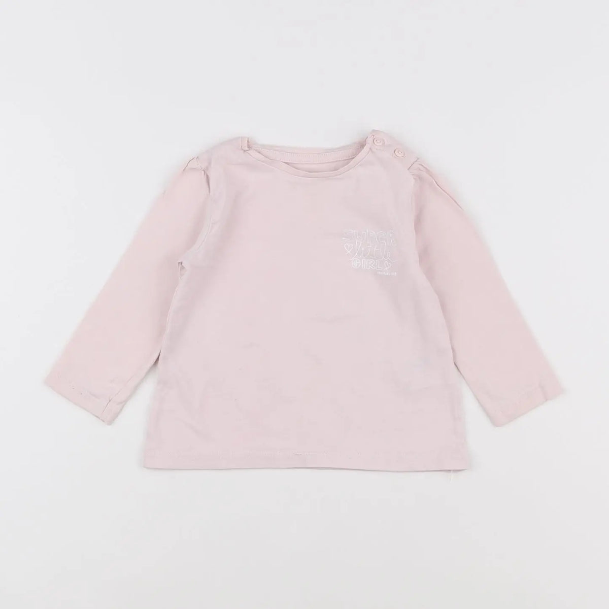 Vertbaudet - tee-shirt rose - 12 mois