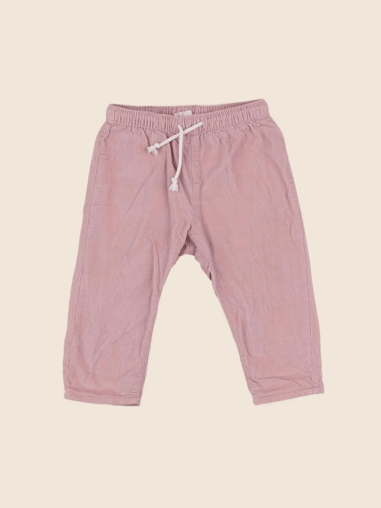 H&M - pantalon rose - 6/9 mois
