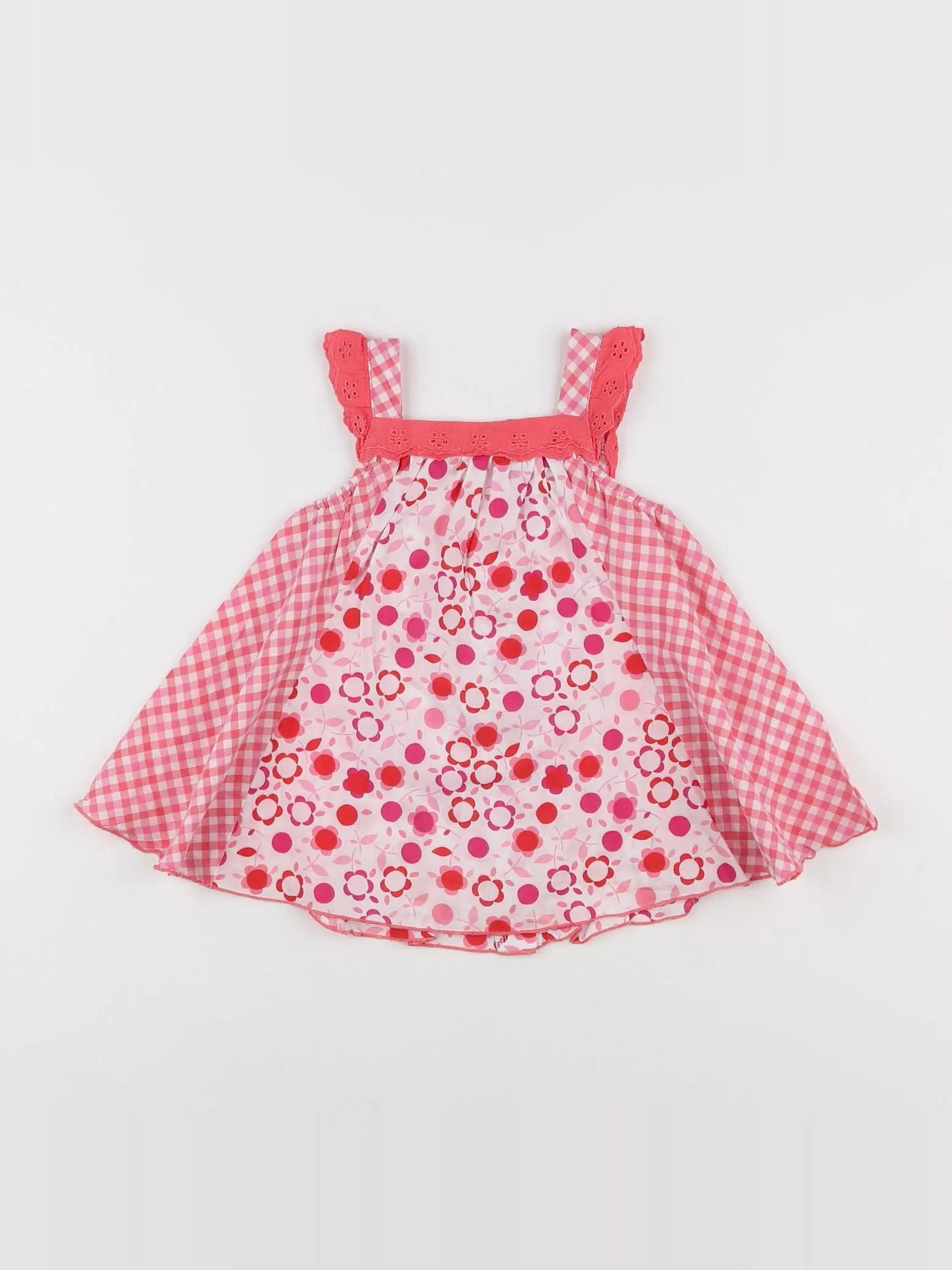 Vertbaudet - robe multicolore - 9 mois