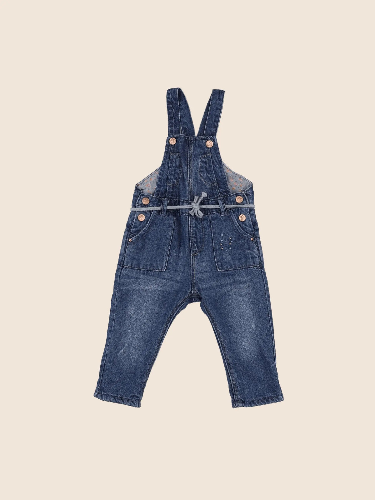Zara - salopette bleu - 9/12 mois