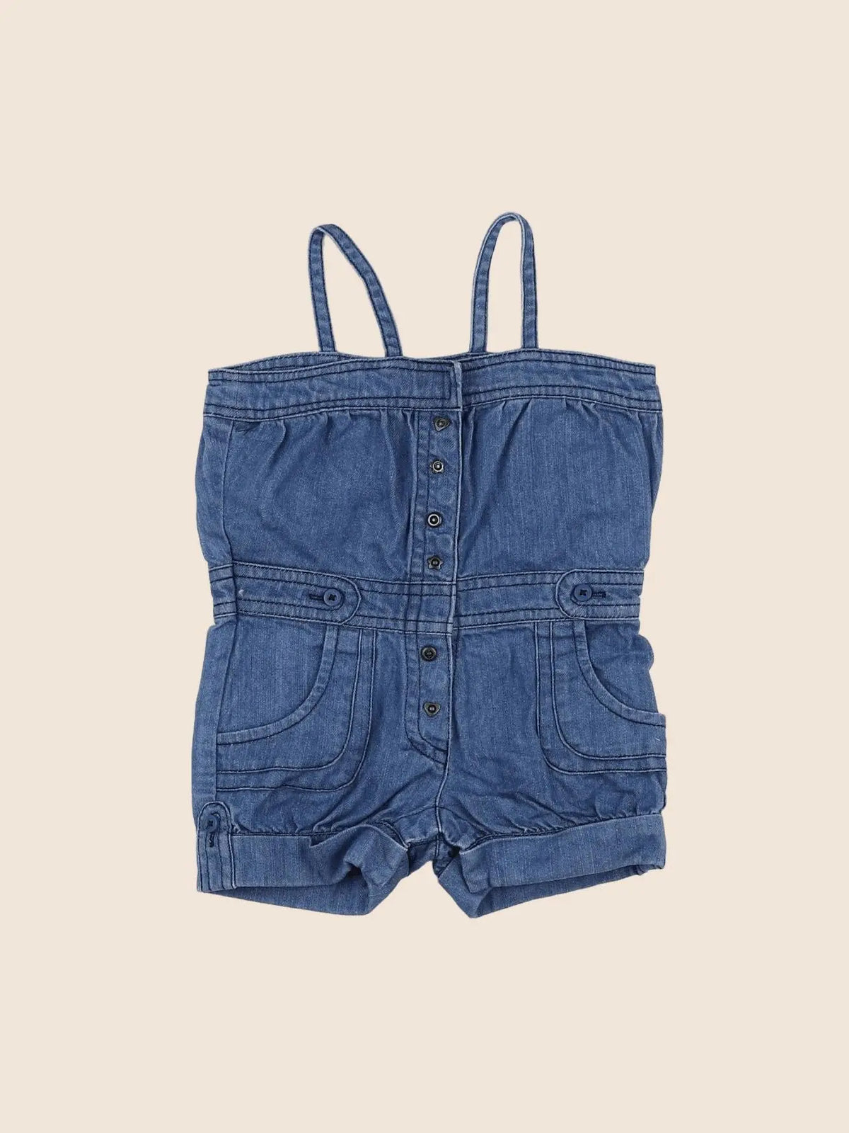 Vertbaudet - combinaison bleu - 12 mois