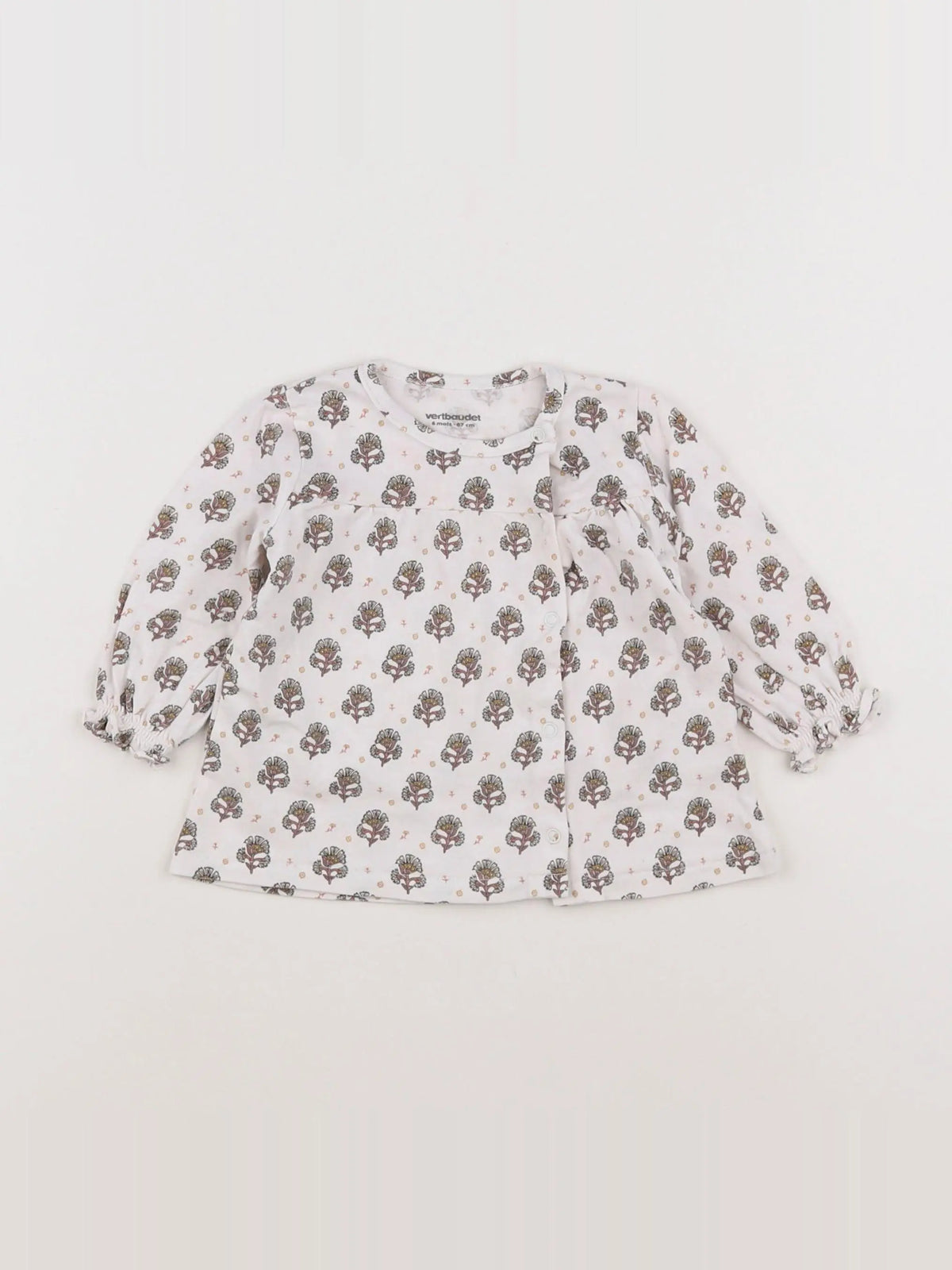 Vertbaudet - tee-shirt blanc - 6 mois