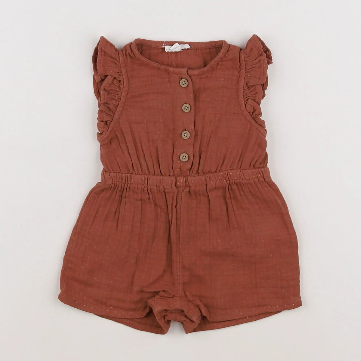 Vertbaudet - combinaison marron - 6 mois
