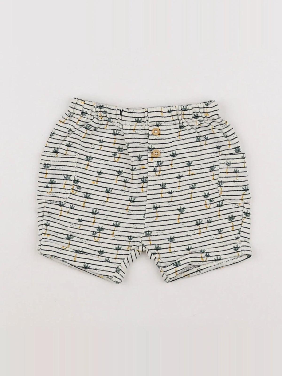 Tape à l'oeil - short beige, bleu - 6 mois