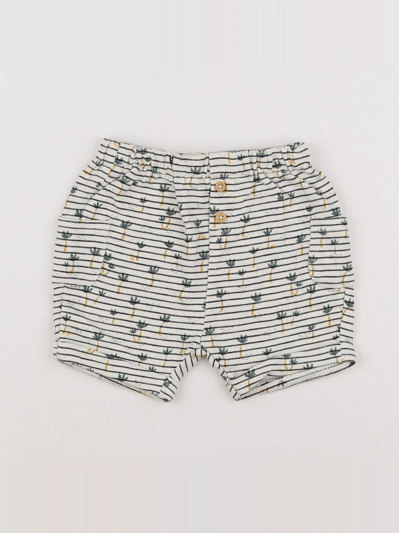 Tape à l'oeil - short beige, bleu - 6 mois