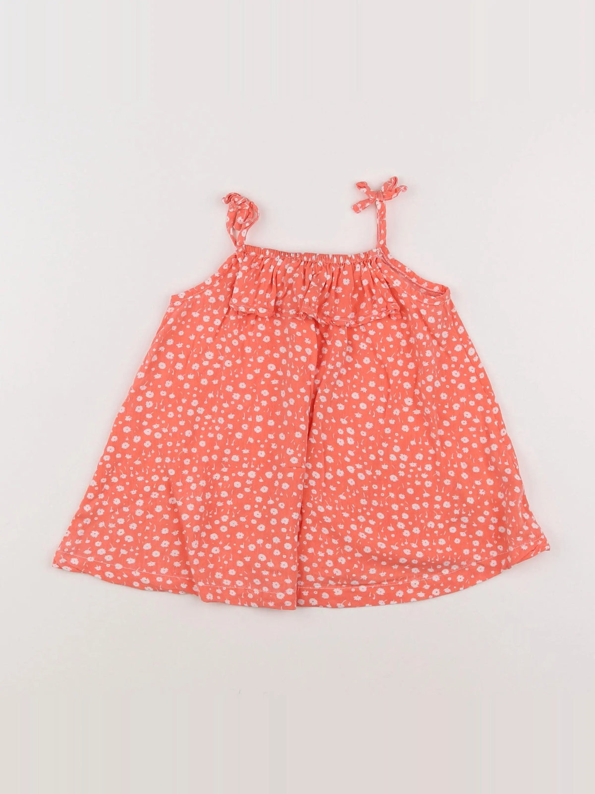 Vertbaudet - robe rose, blanc - 18 mois