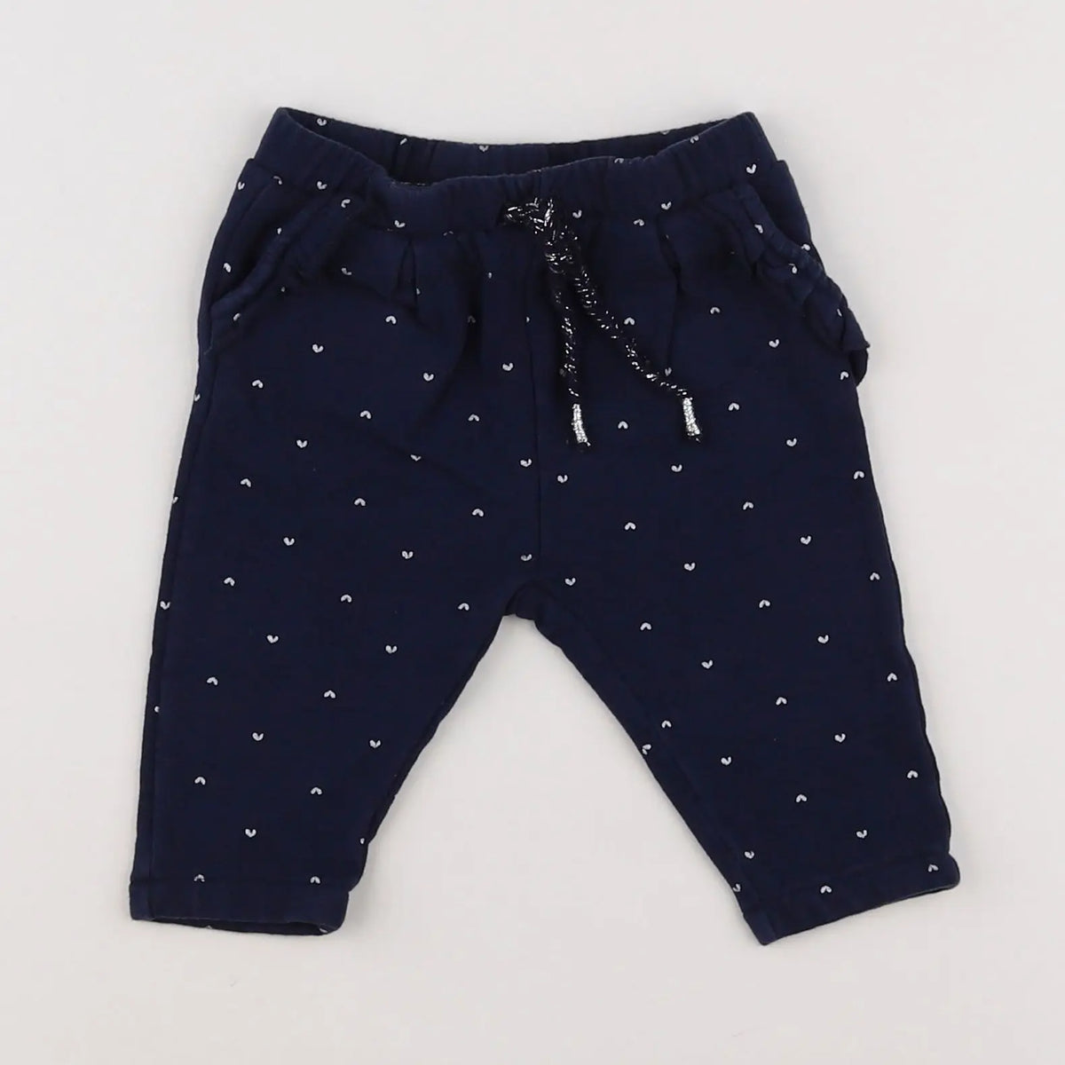 Vertbaudet - jogging bleu, blanc - 6 mois