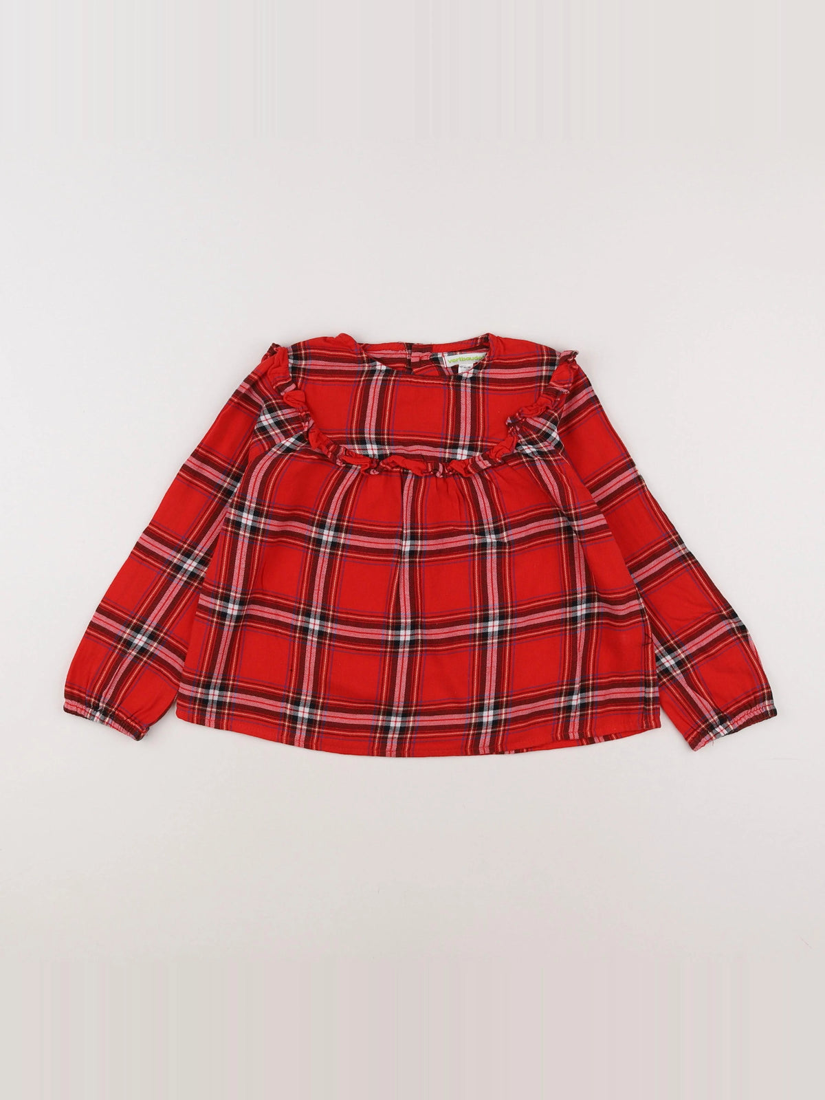 Vertbaudet - blouse rouge - 6 ans