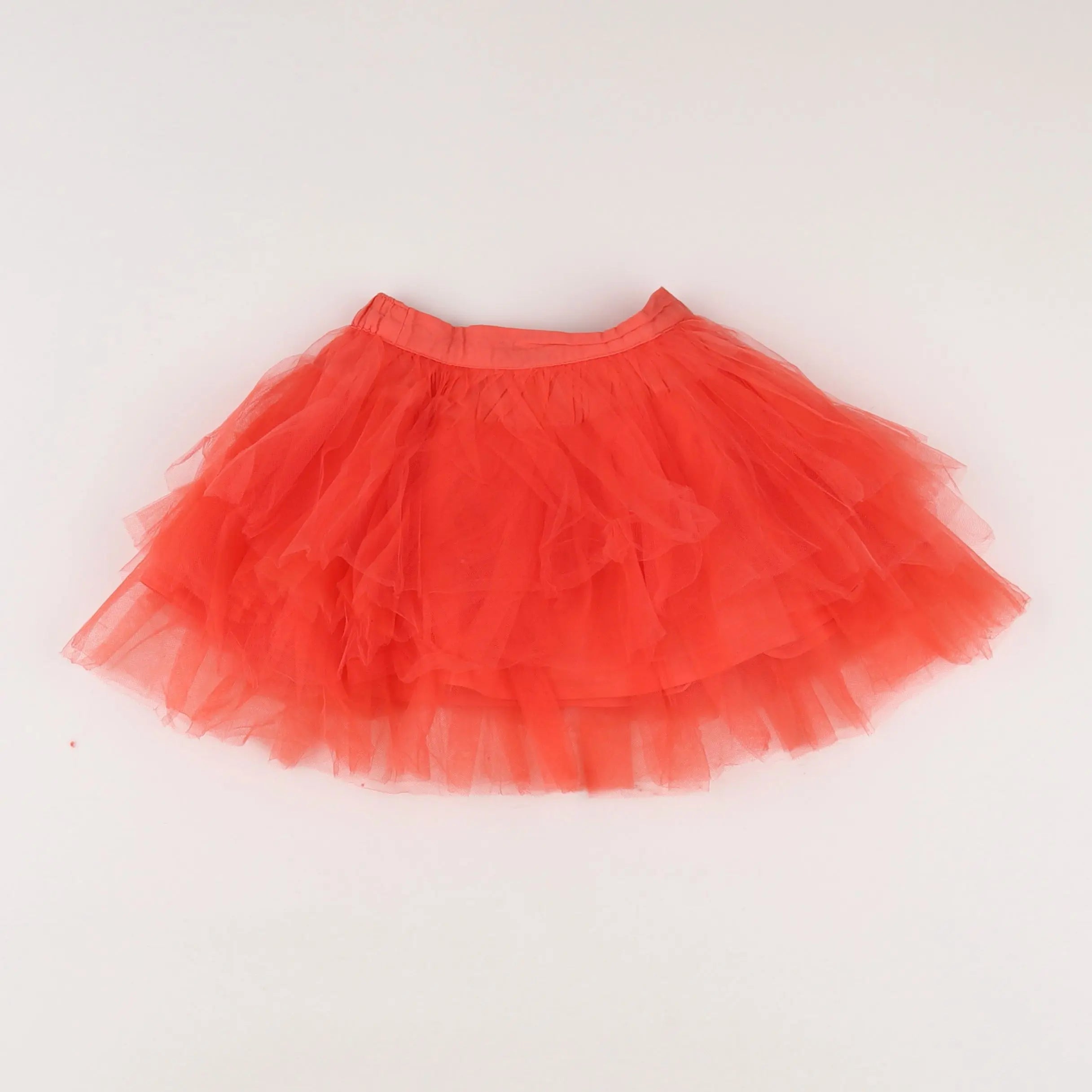 Vertbaudet - jupe rouge - 12 mois