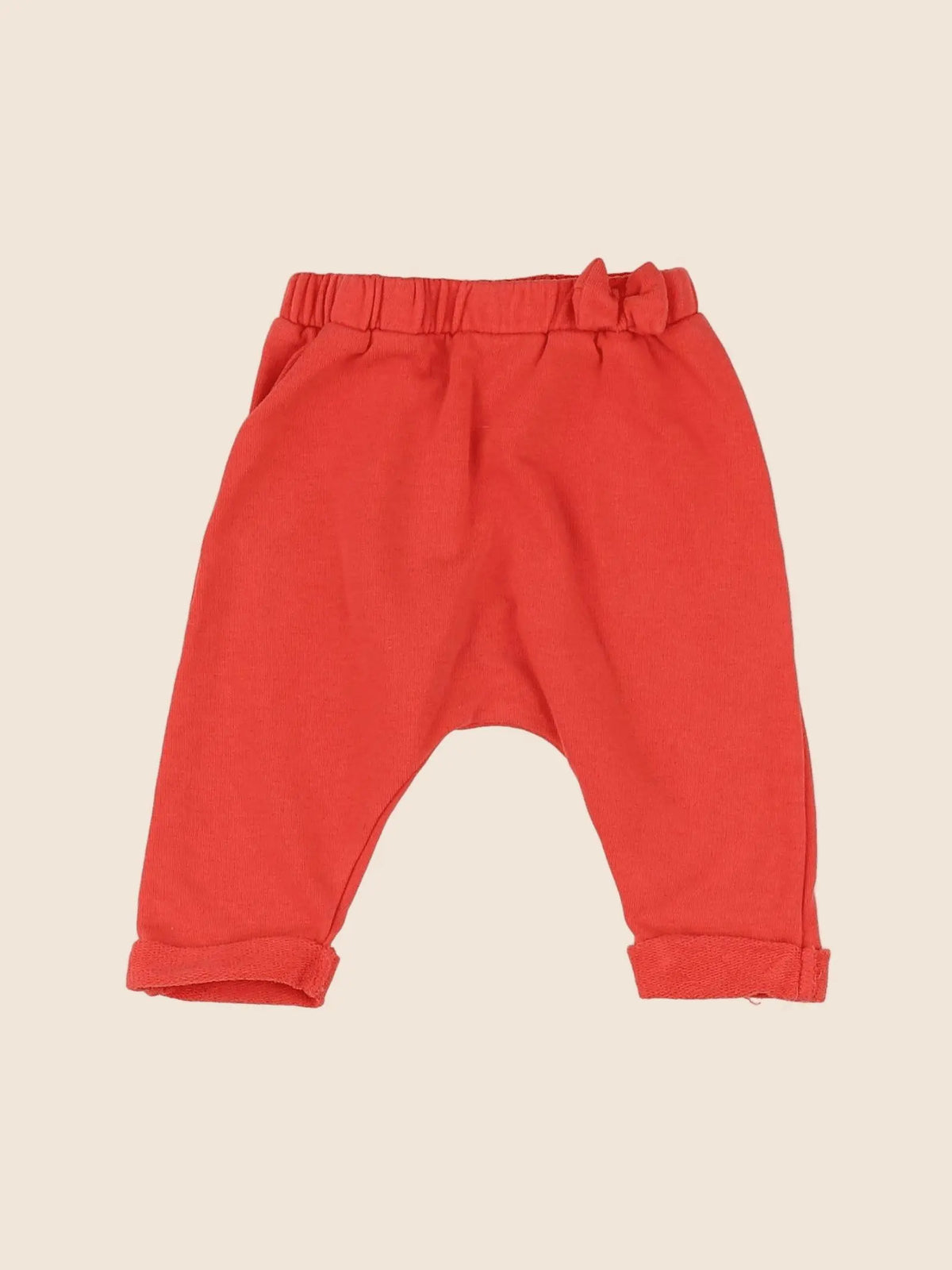 Vertbaudet - pantalon orange - 3 mois