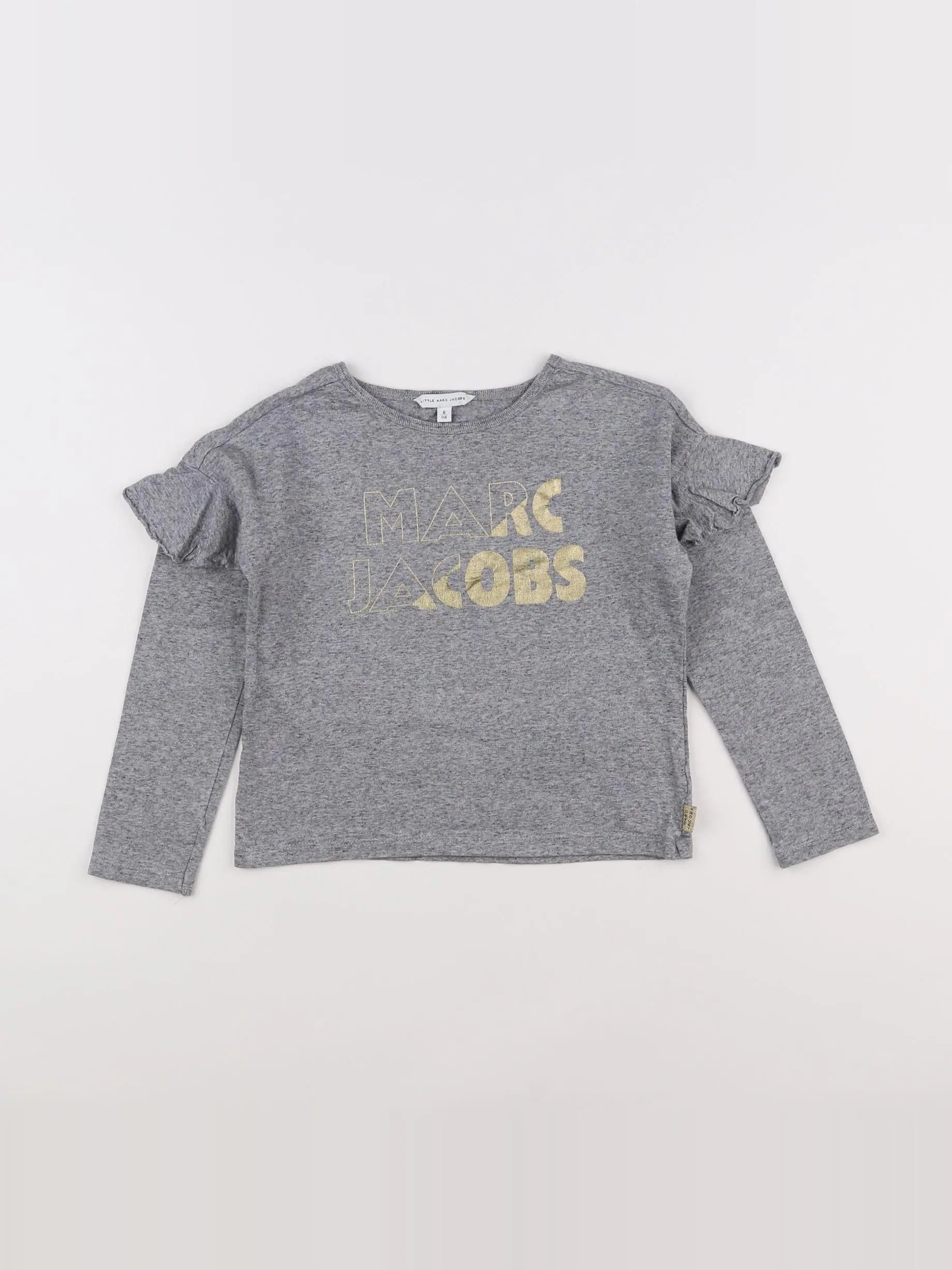Little marc jacobs - tee-shirt gris - 6 ans