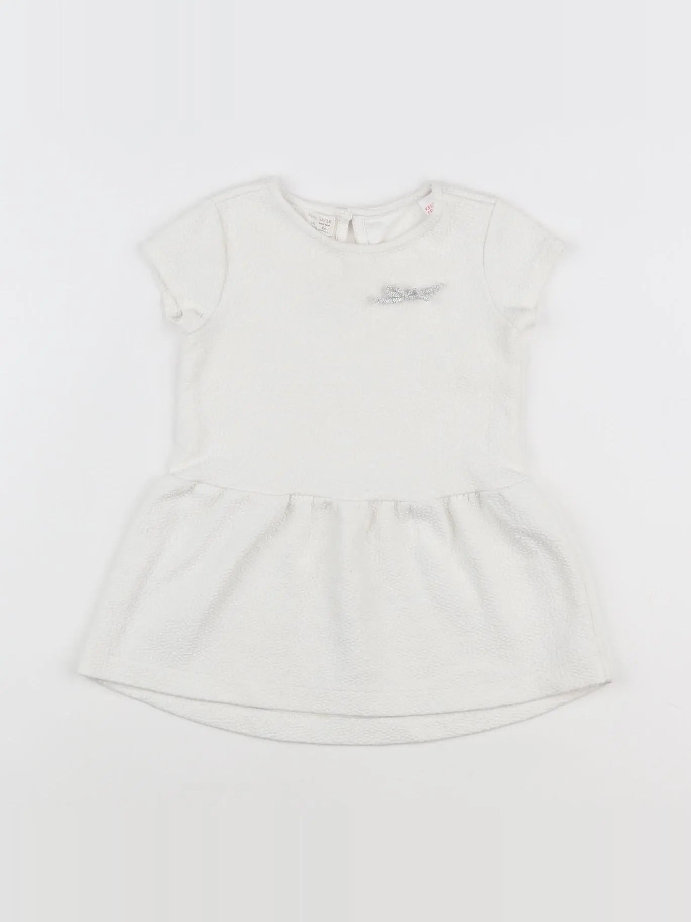 Zara - robe blanc - 12/18 mois