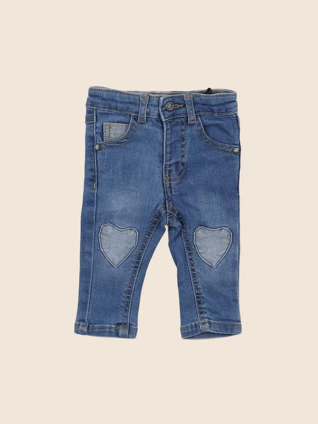 Vertbaudet - jean bleu - 3 mois