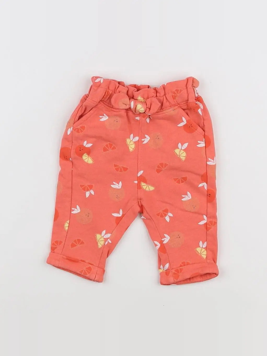 Tape à l'oeil - pantalon orange - 3 mois