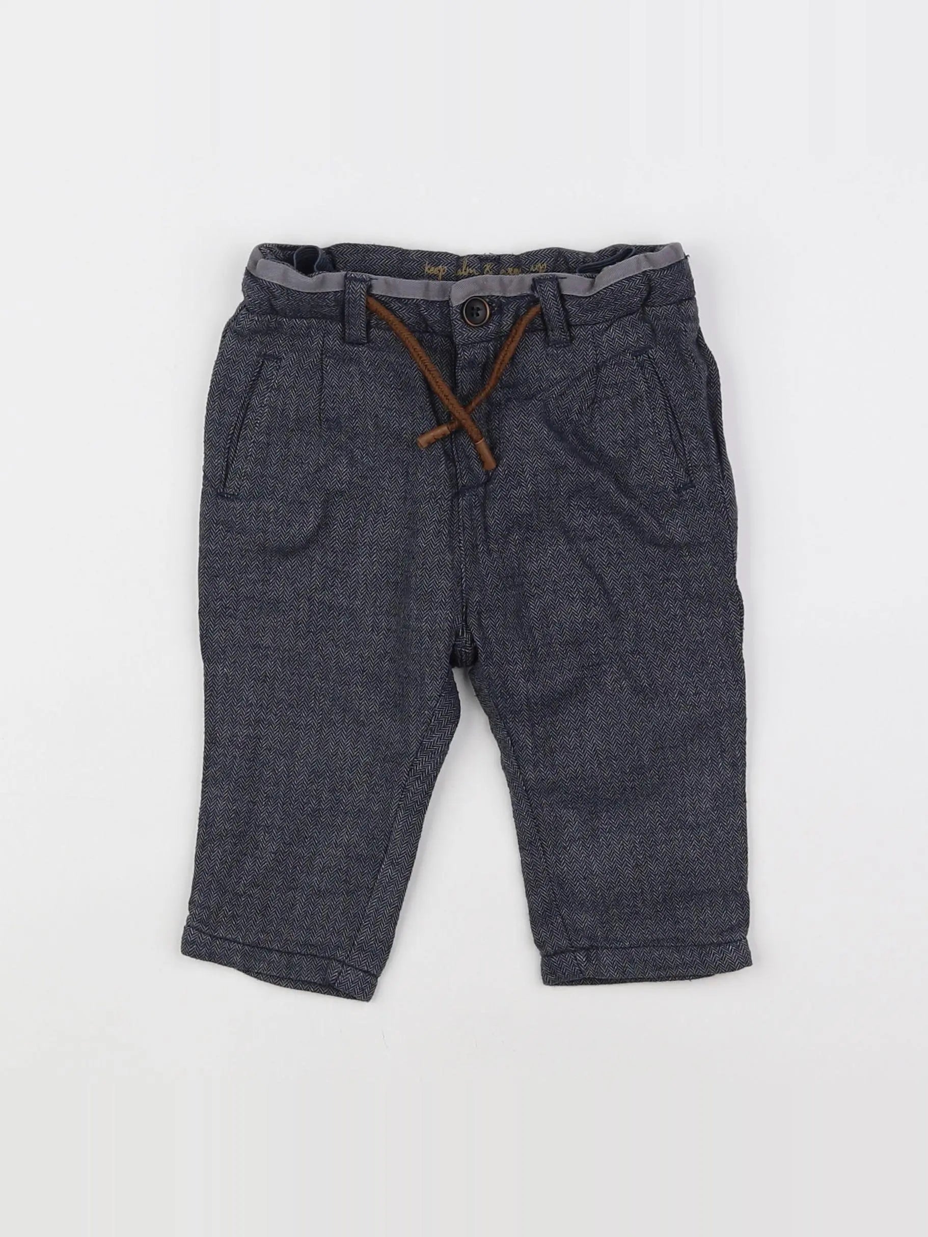 Zara - pantalon gris - 3/6 mois