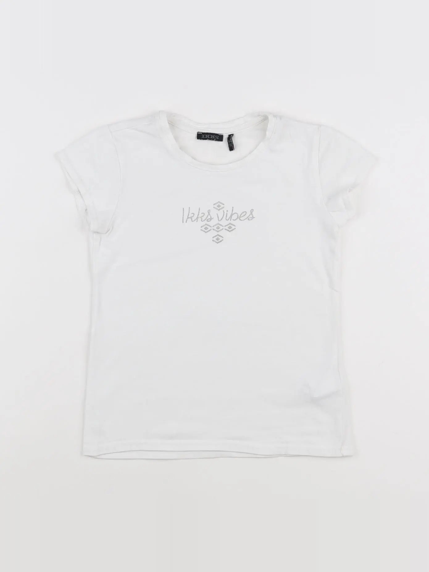 IKKS - tee-shirt blanc - 6 ans