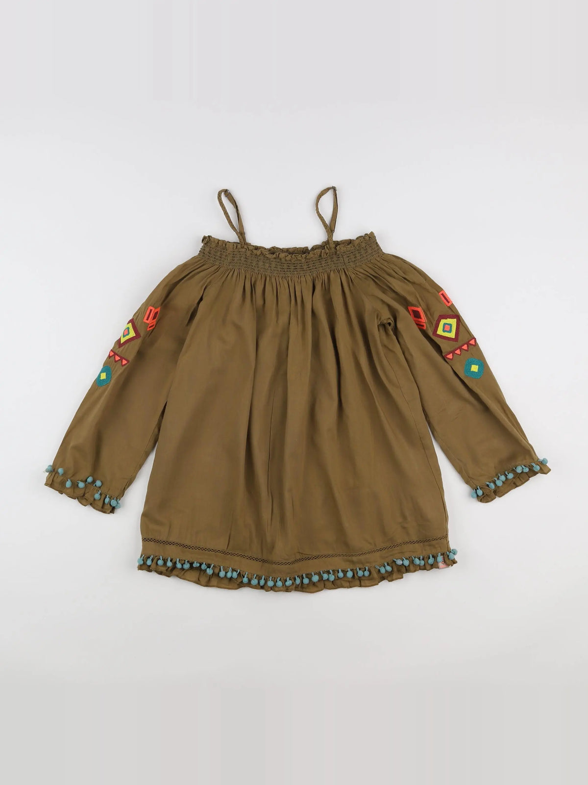 Scotch & Soda - blouse vert, marron - 14 ans