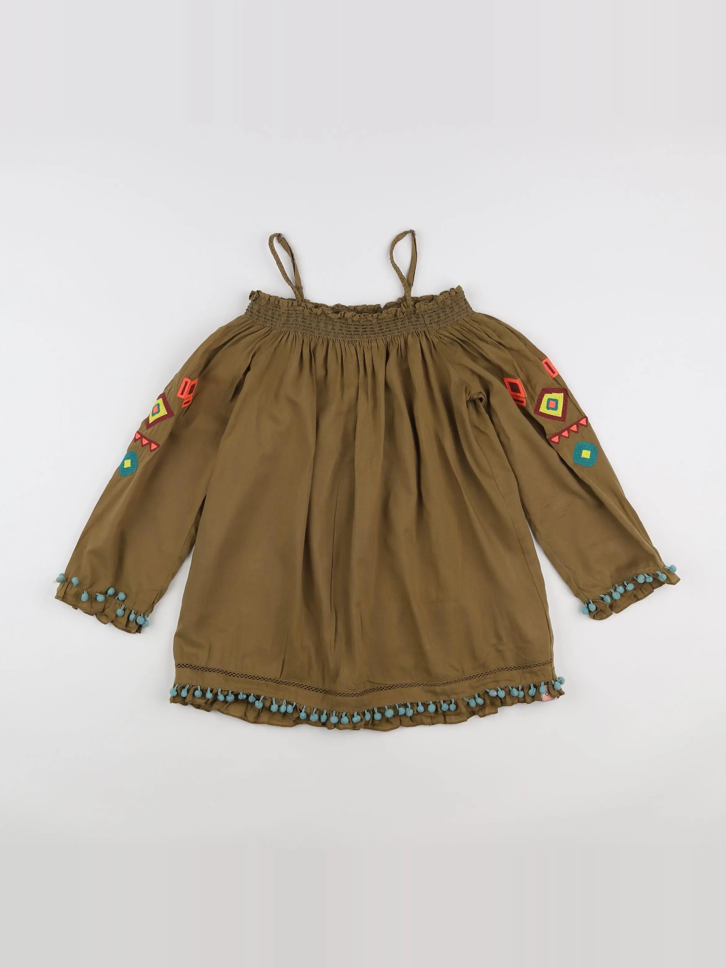Scotch & Soda - blouse vert, marron - 14 ans