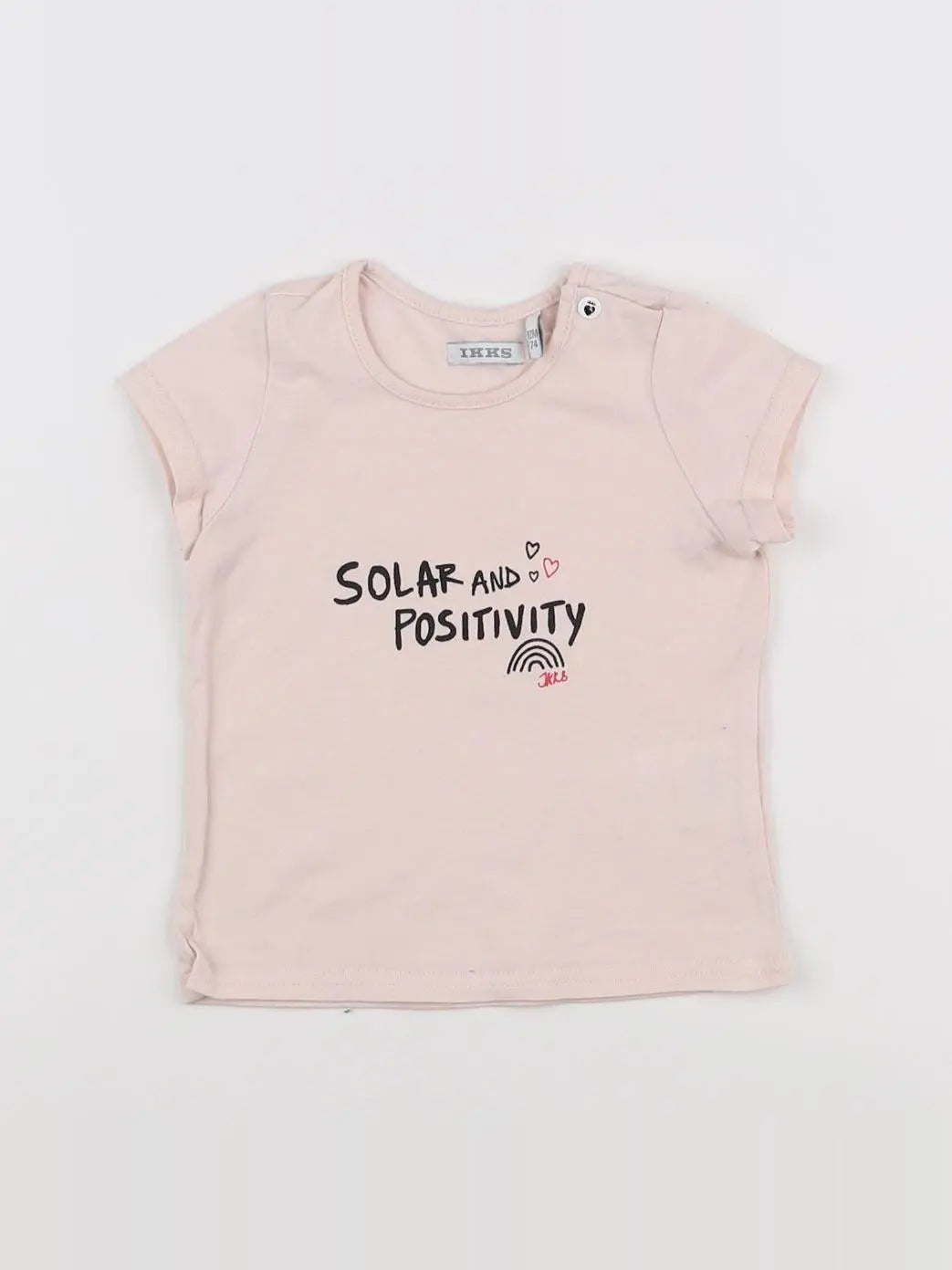 IKKS - tee-shirt rose - 12 mois