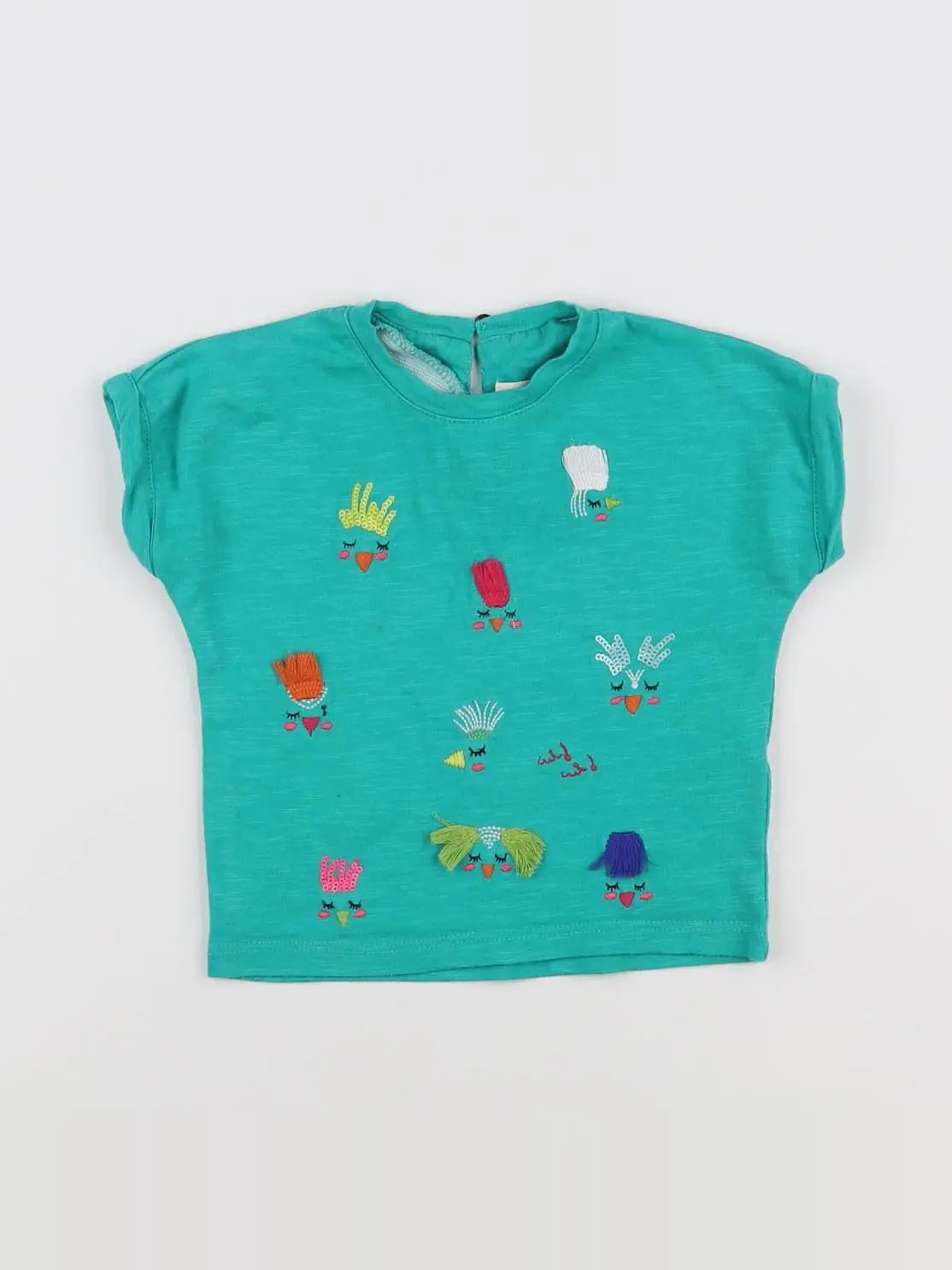 Catimini - tee-shirt vert - 6 mois