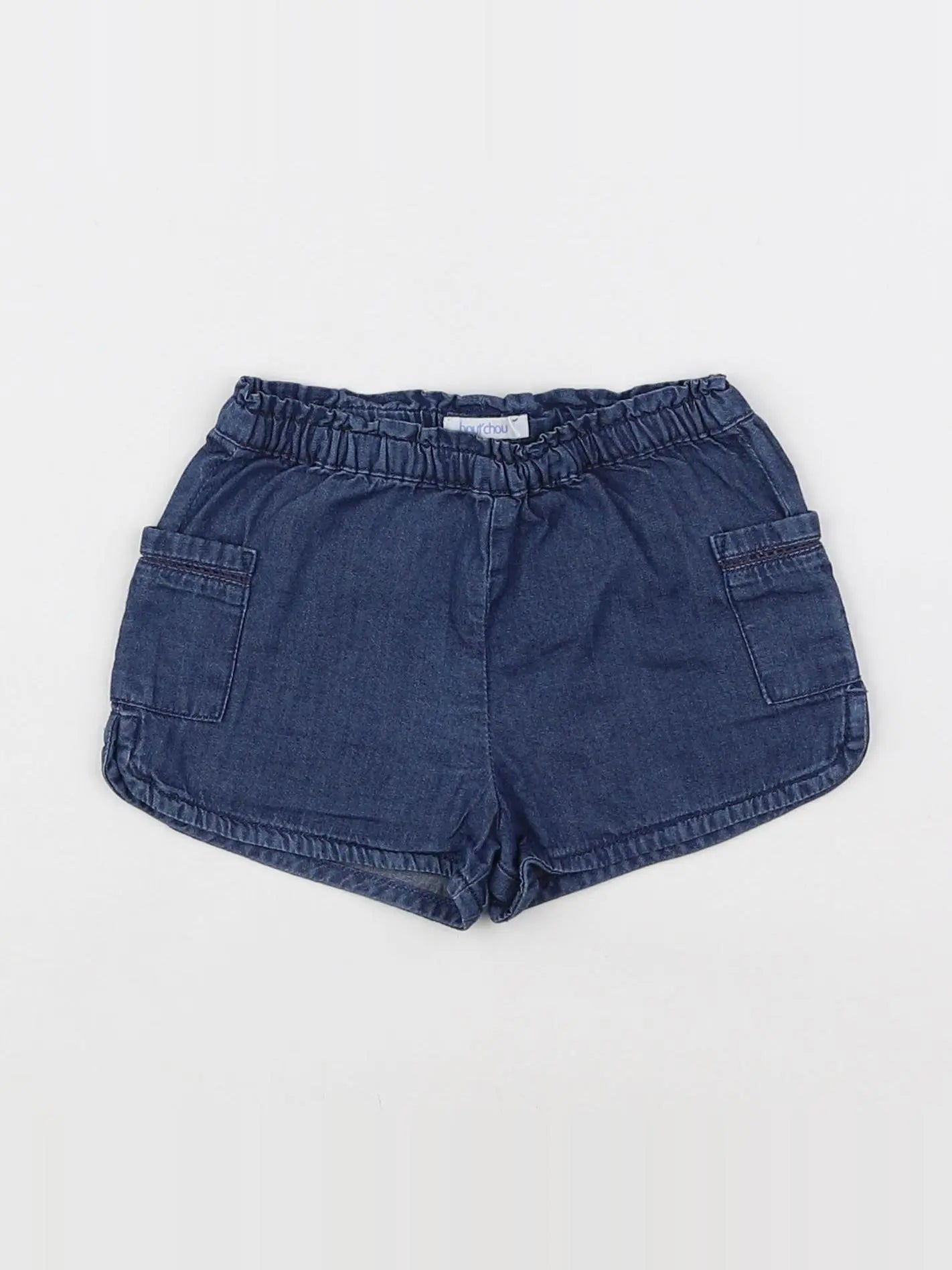 Boutchou - short bleu - 9 mois
