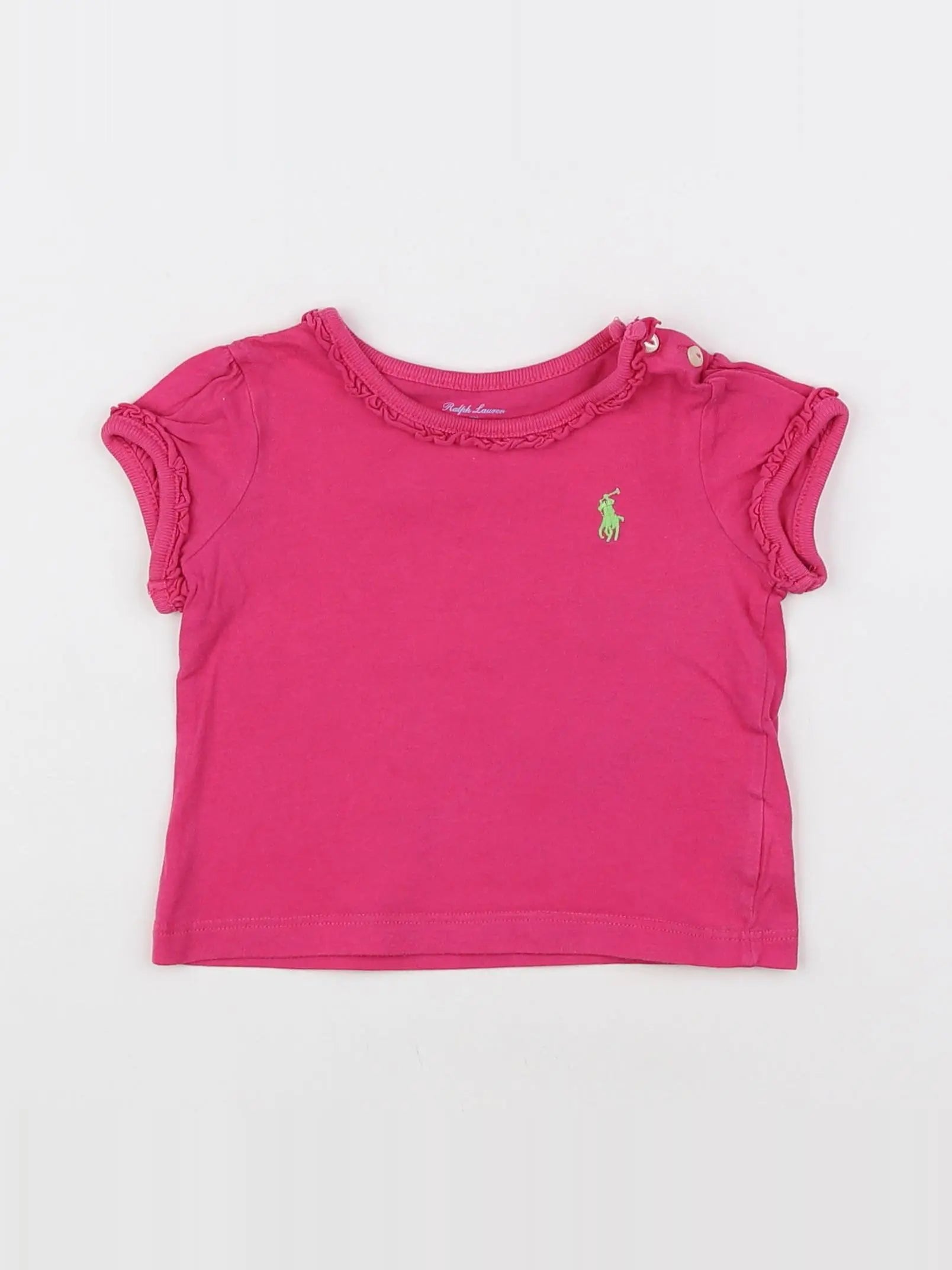 Ralph Lauren - tee-shirt rose - 9 mois