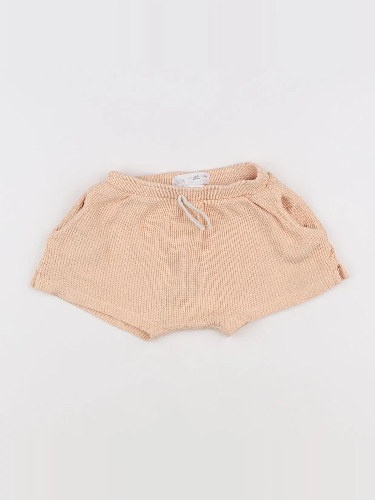 Zara - short orange - 3/6 mois
