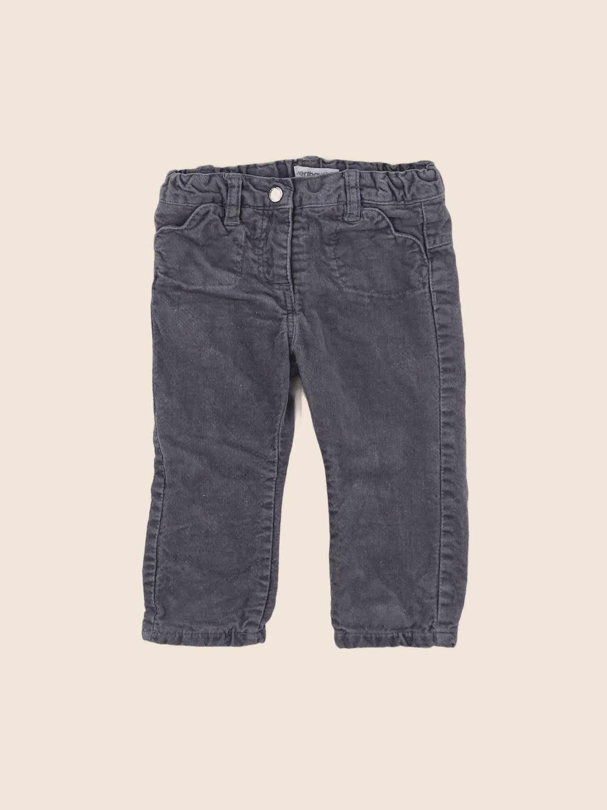 Vertbaudet - pantalon gris - 9 mois