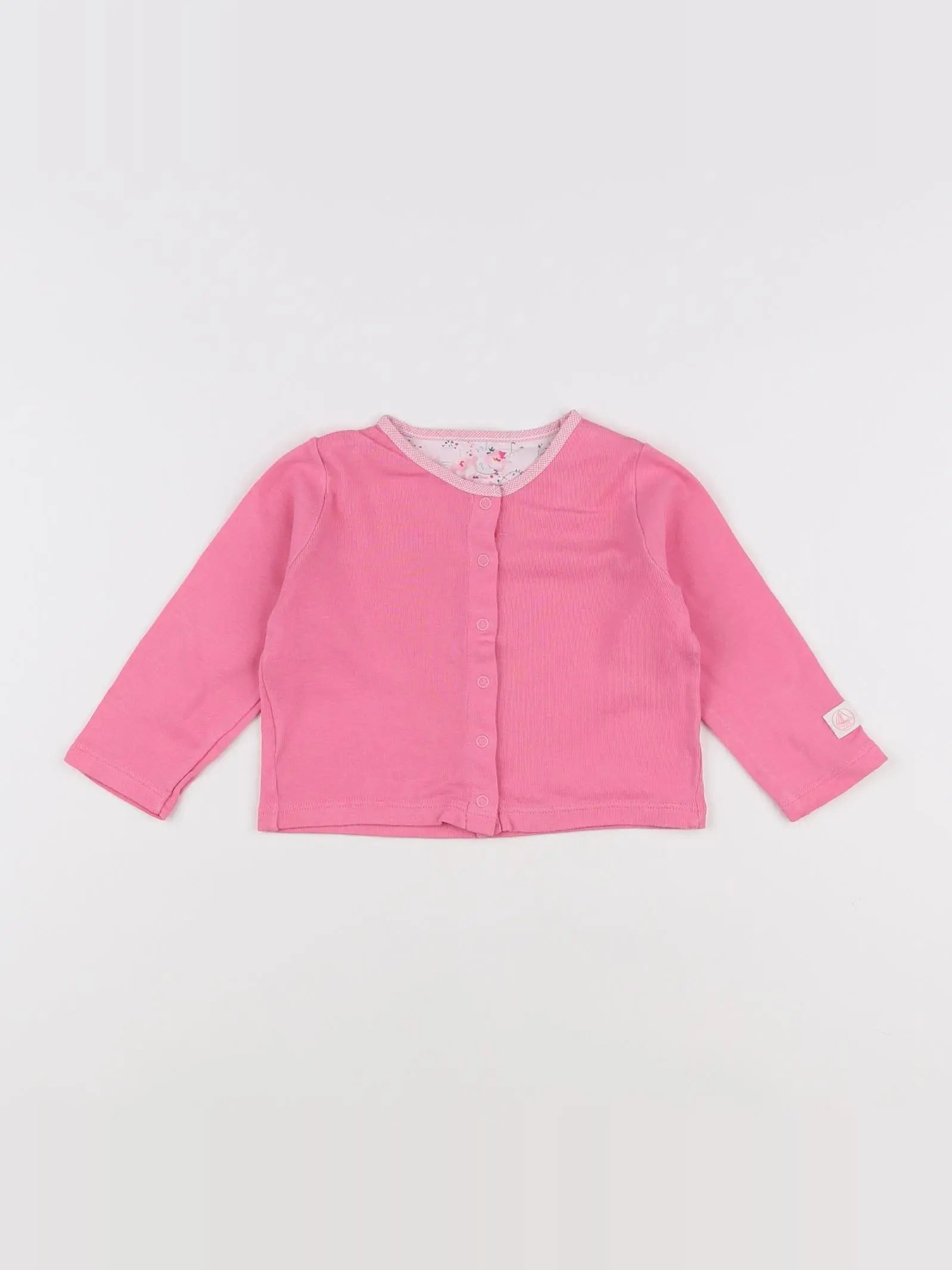 Petit Bateau - tee-shirt rose - 6 mois
