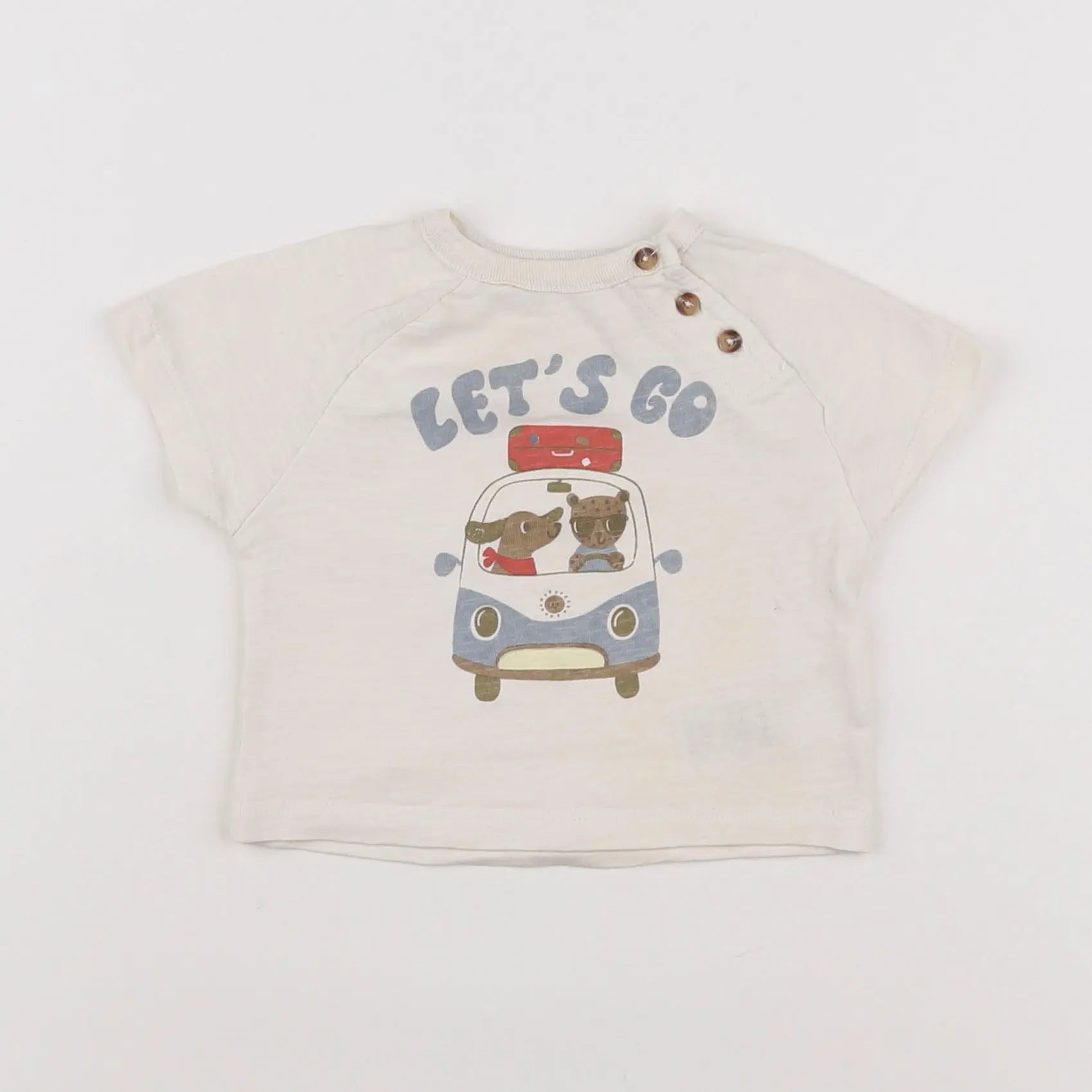 Vertbaudet - tee-shirt multicolore - 3 mois