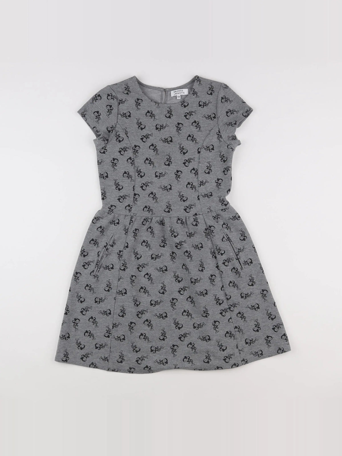 Galeries Lafayette - robe gris - 10 ans