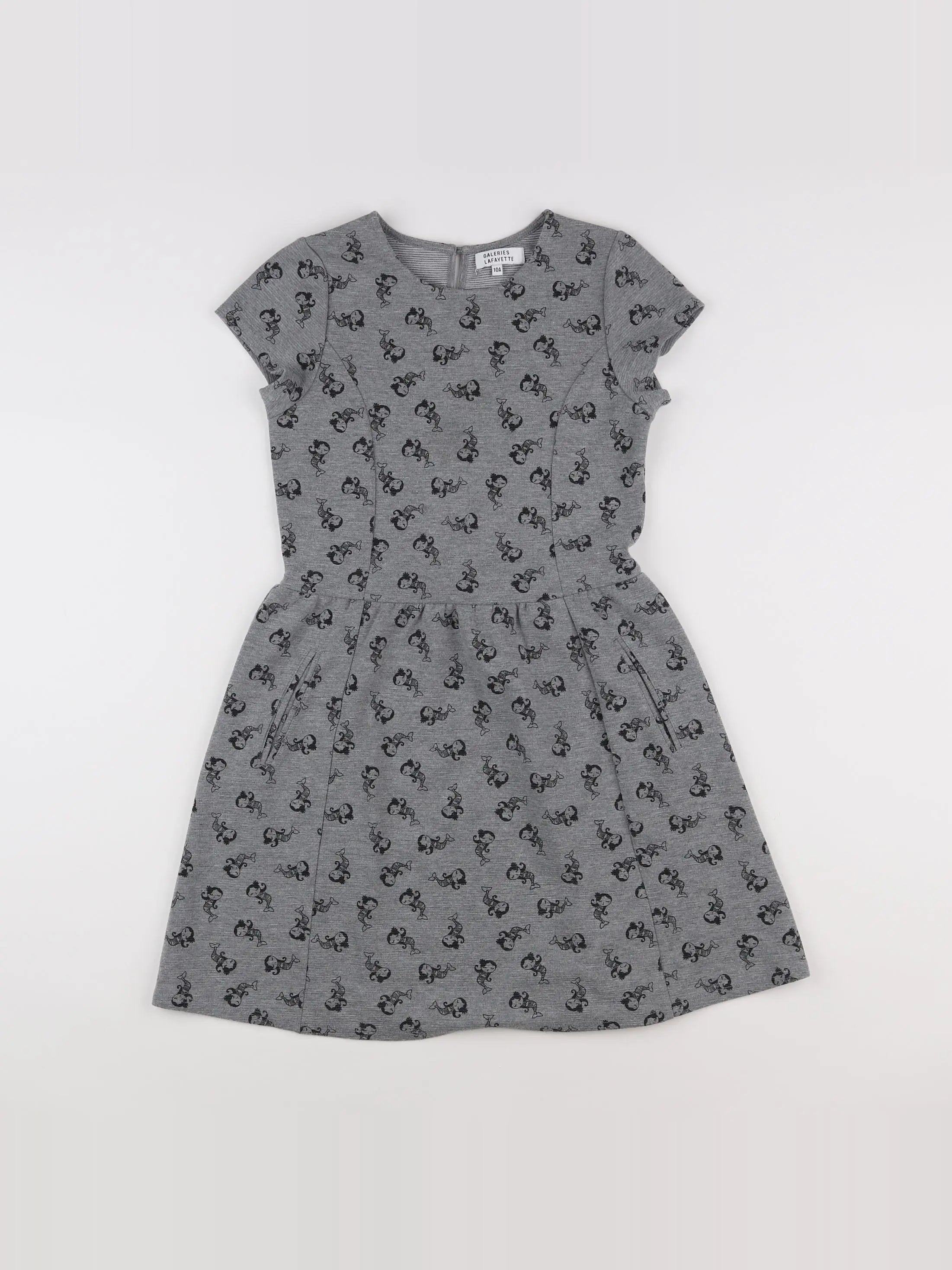Galeries Lafayette - robe gris - 10 ans