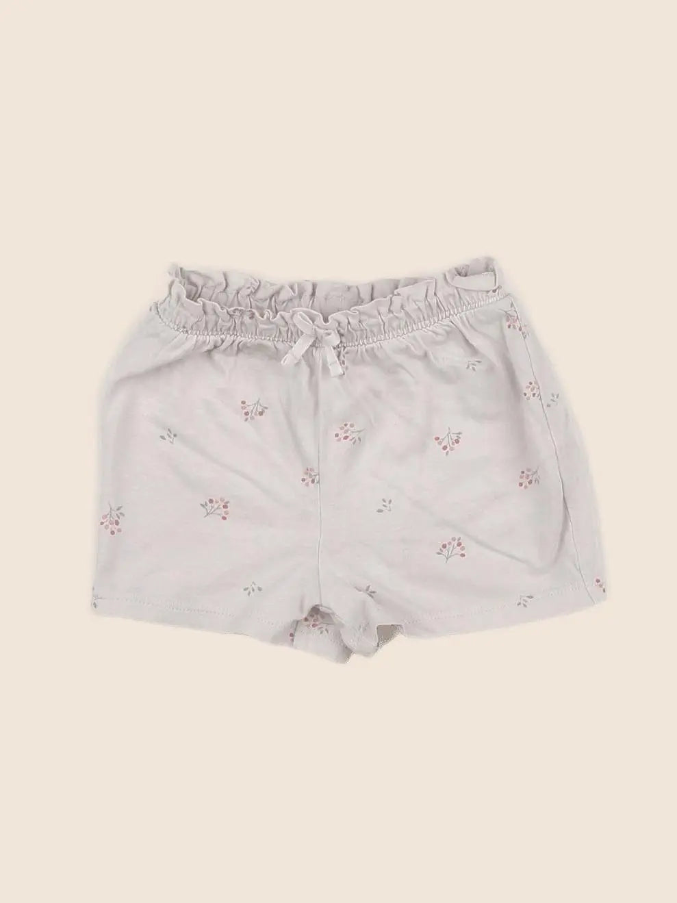 H&M - short beige - 9/12 mois
